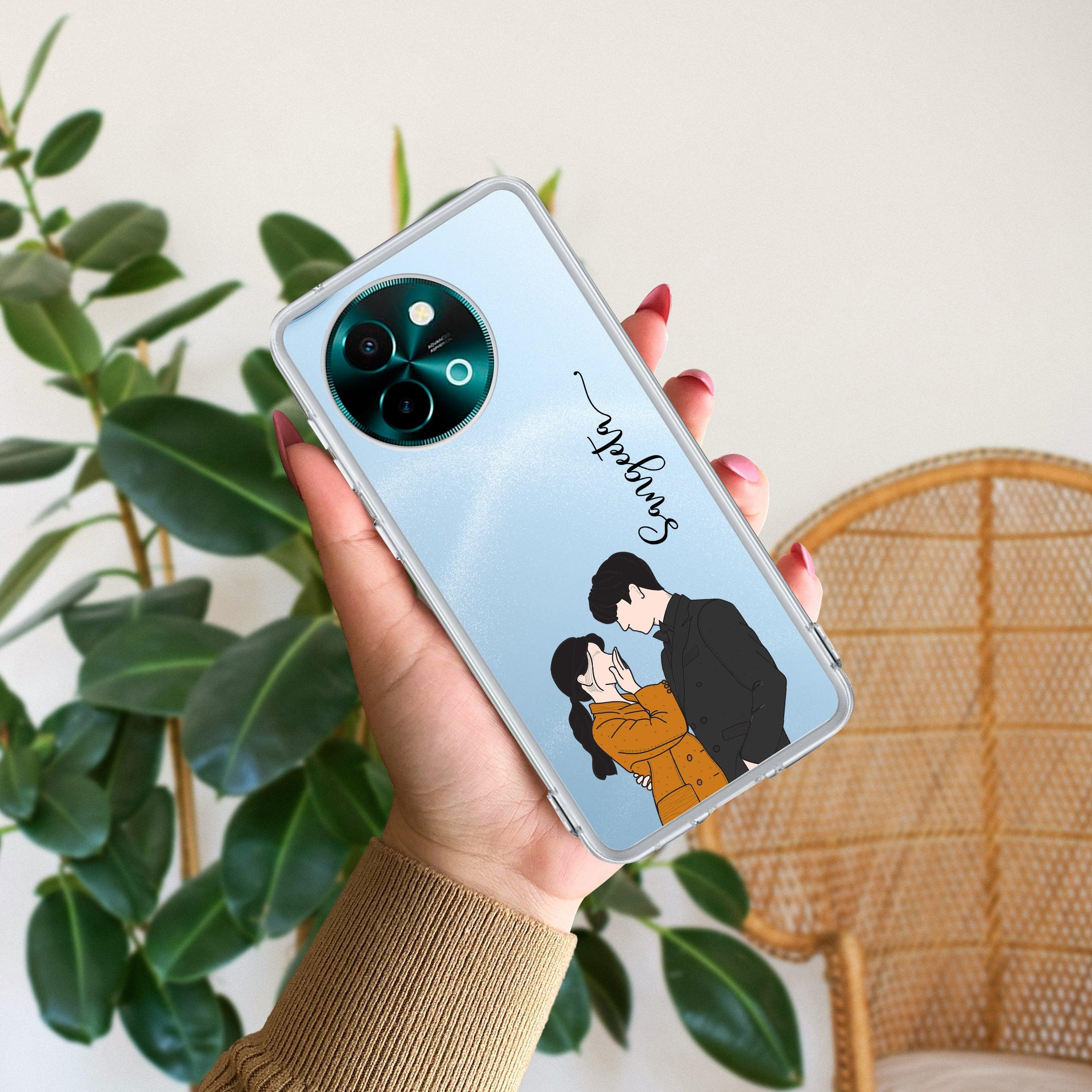 Couple Customize Transparent Silicon Case For Vivo - ShopOnCliQ