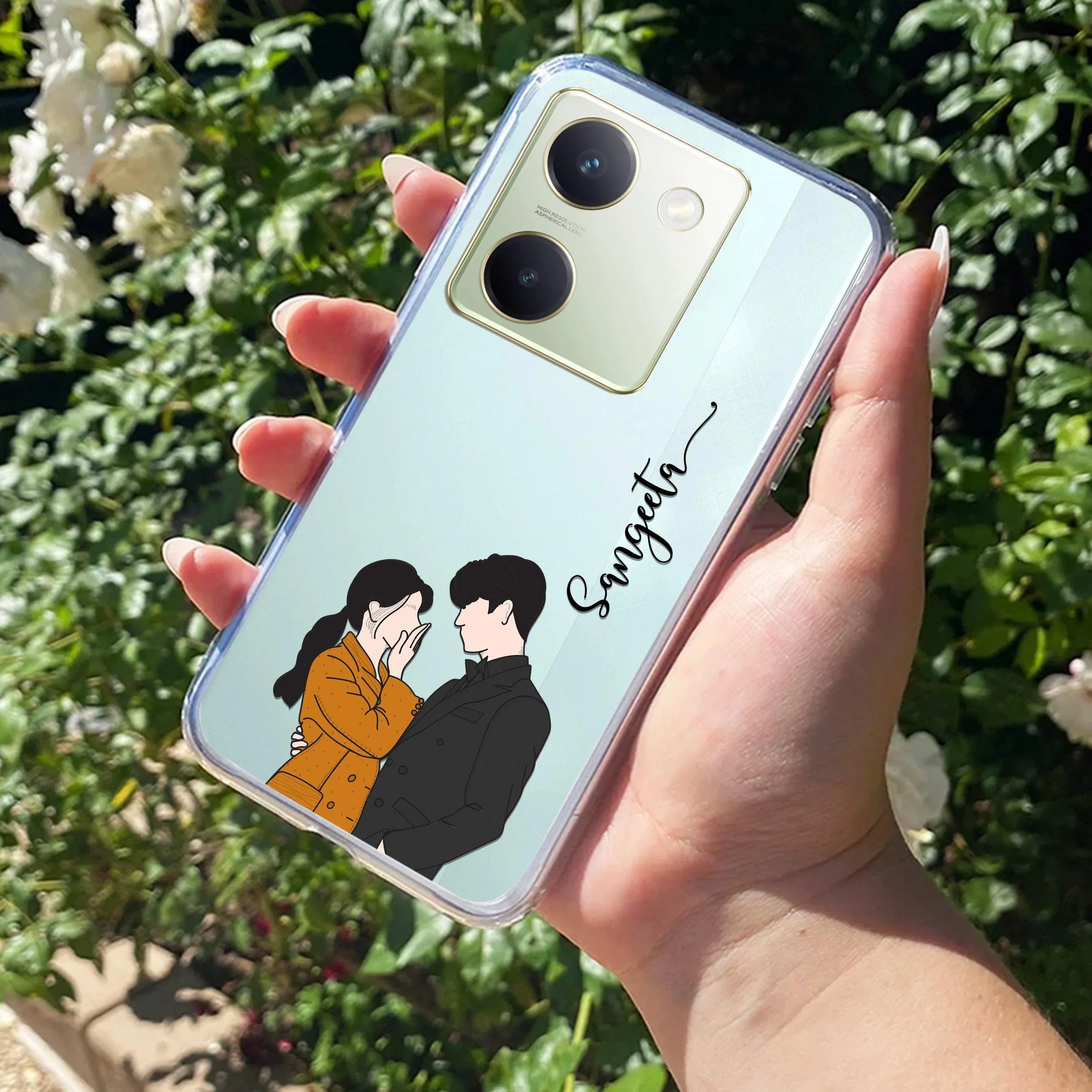 Couple Customize Transparent Silicon Case For Vivo - ShopOnCliQ