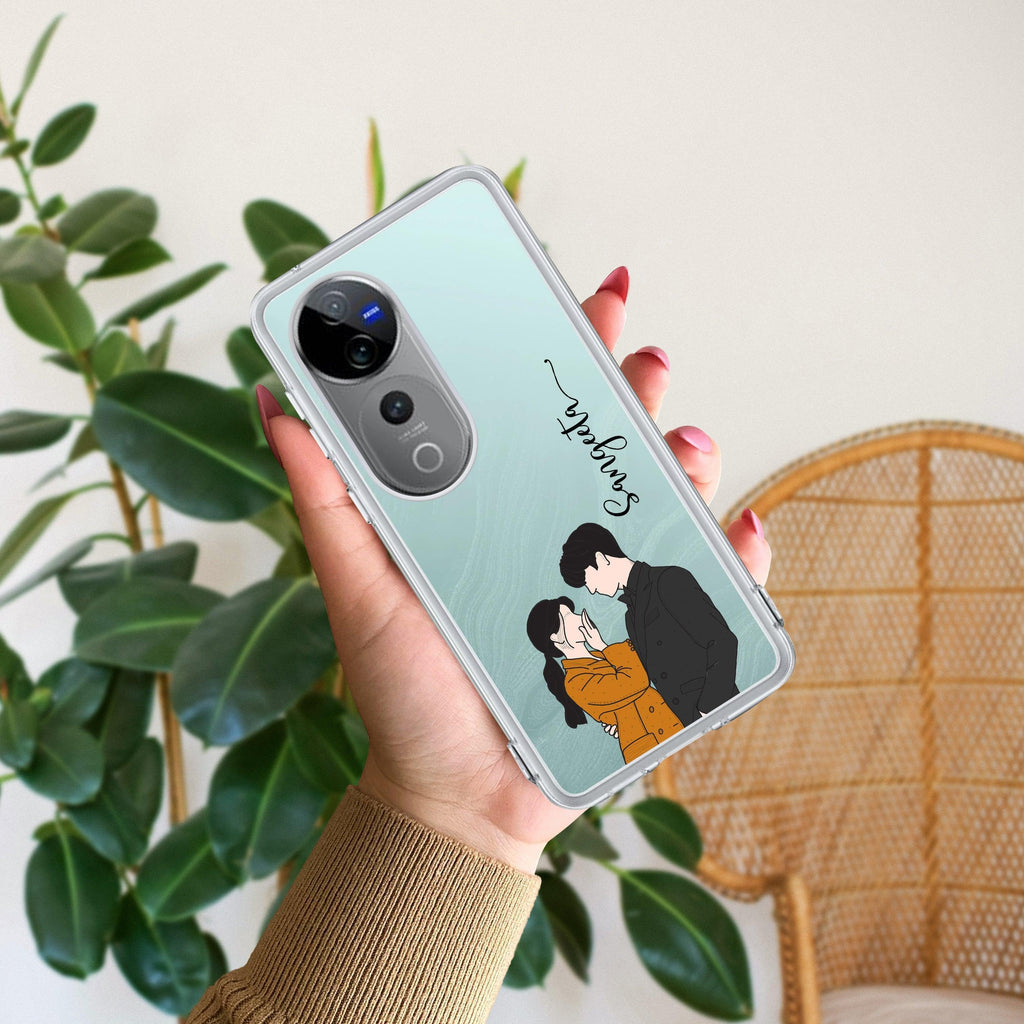 Couple Customize Transparent Silicon Case For Vivo T1 5G