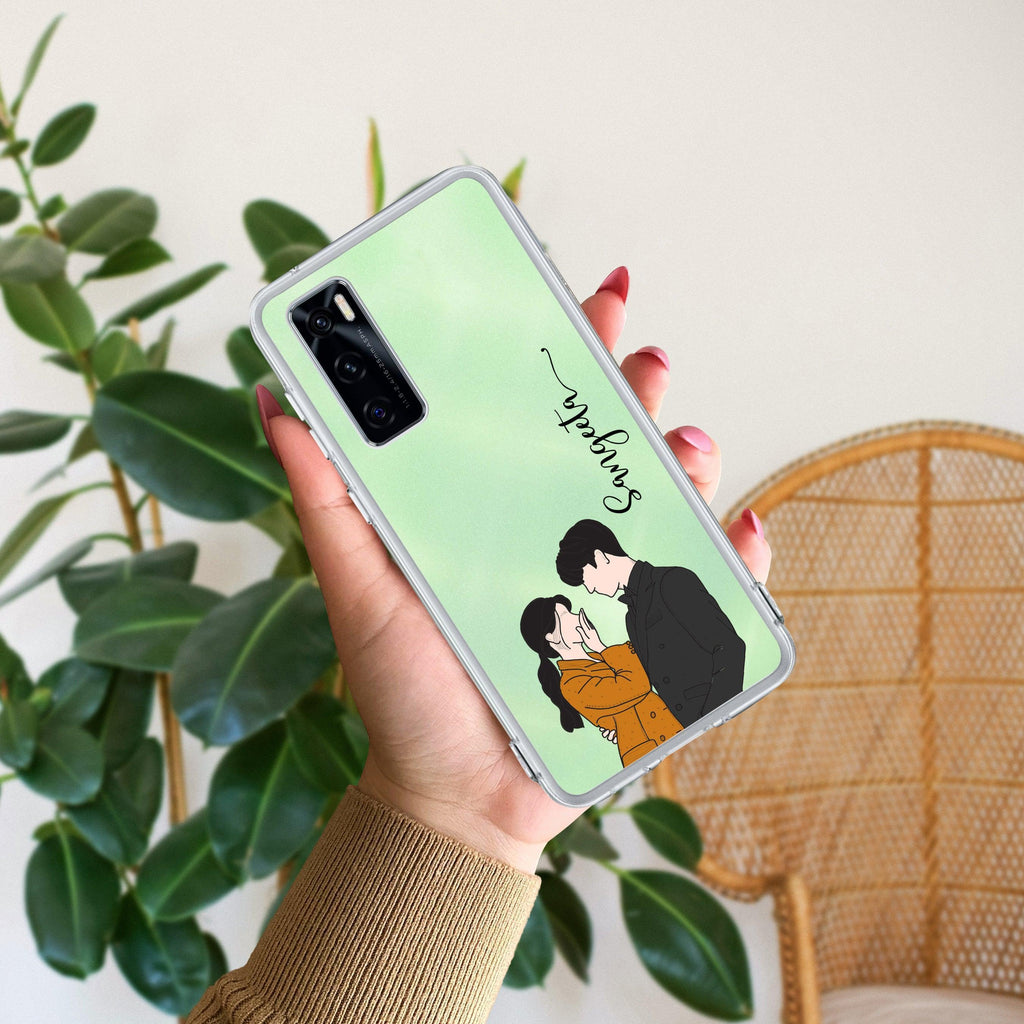 Couple Customize Transparent Silicon Case For Vivo T4x 5G