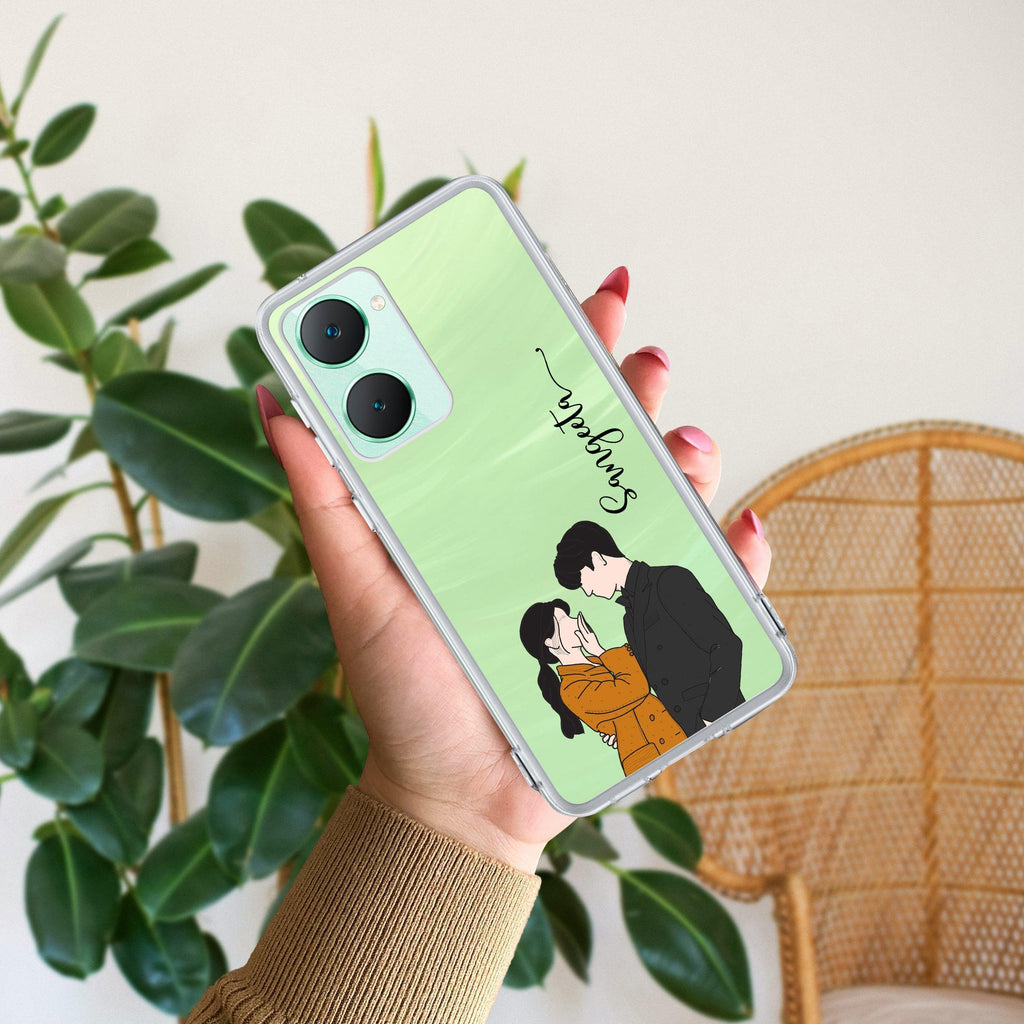 Couple Customize Transparent Silicon Case For Vivo X90 5G