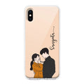 Couple Customize Anti Yellow Clear Case For iPhone X/Xs