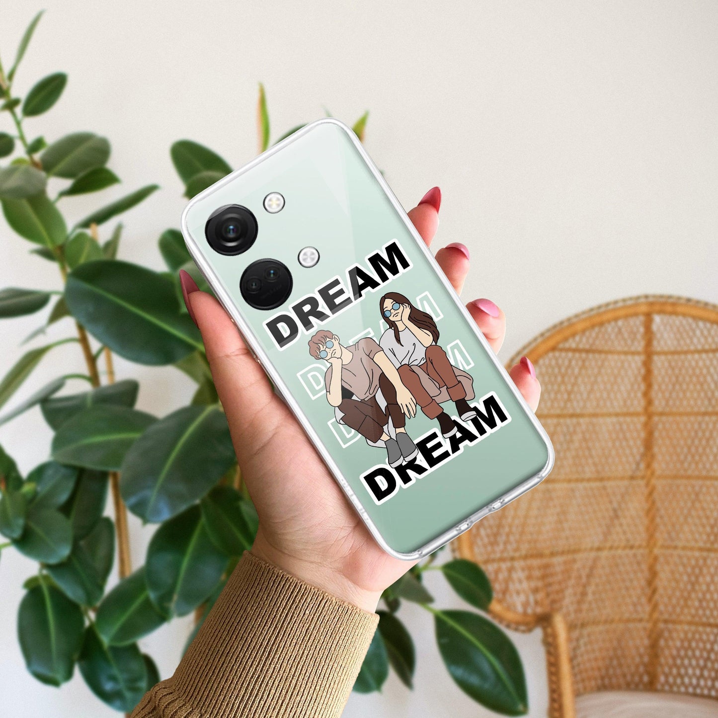 Couple Dream Transparent Silicon Case For OnePlus