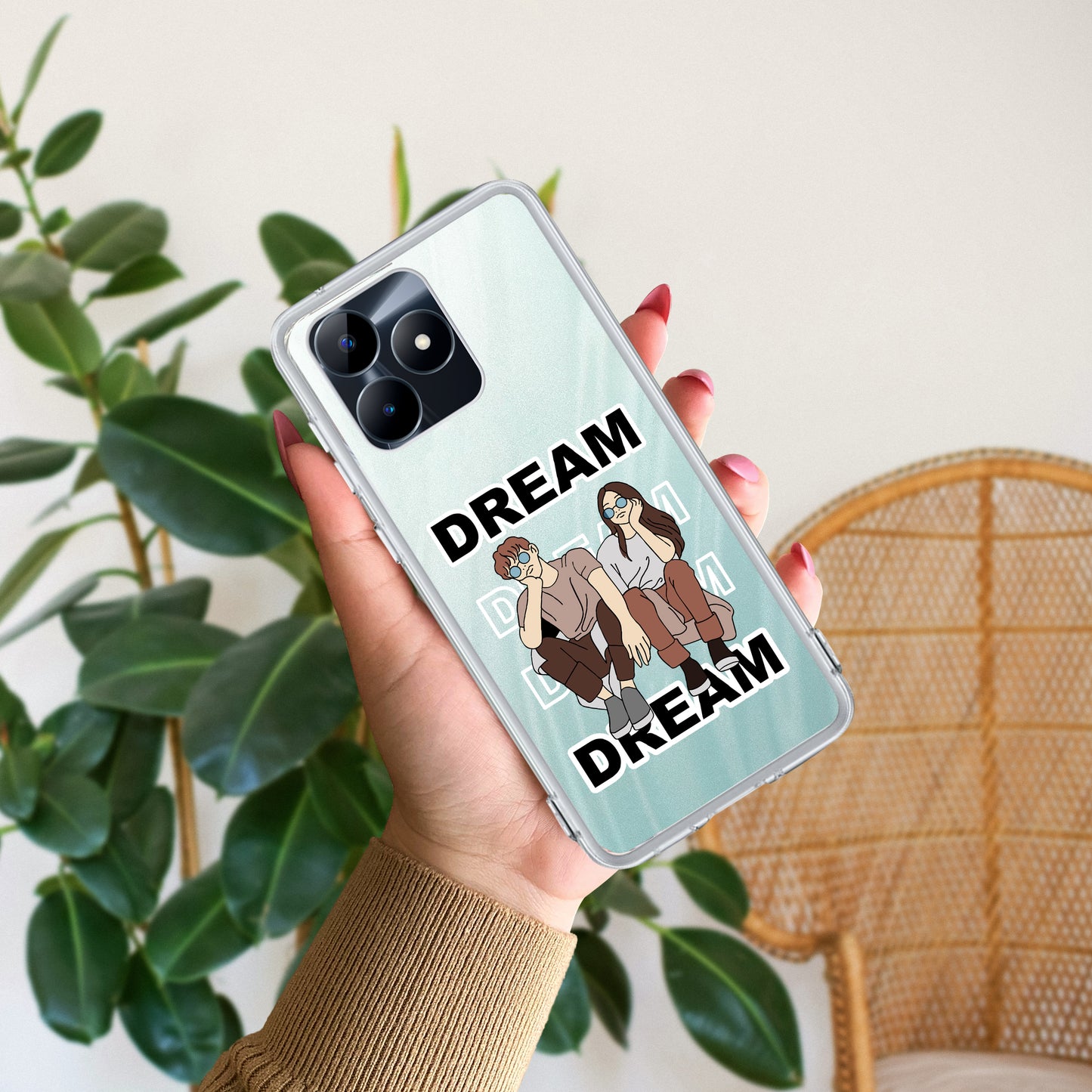 Couple Dream Customize Transparent Silicon Case For Realme/Narzo ShopOnCliQ