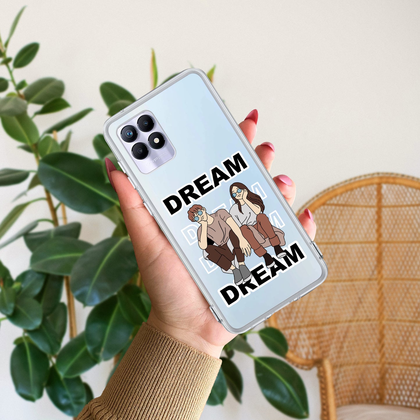 Couple Dream Customize Transparent Silicon Case For Realme/Narzo ShopOnCliQ