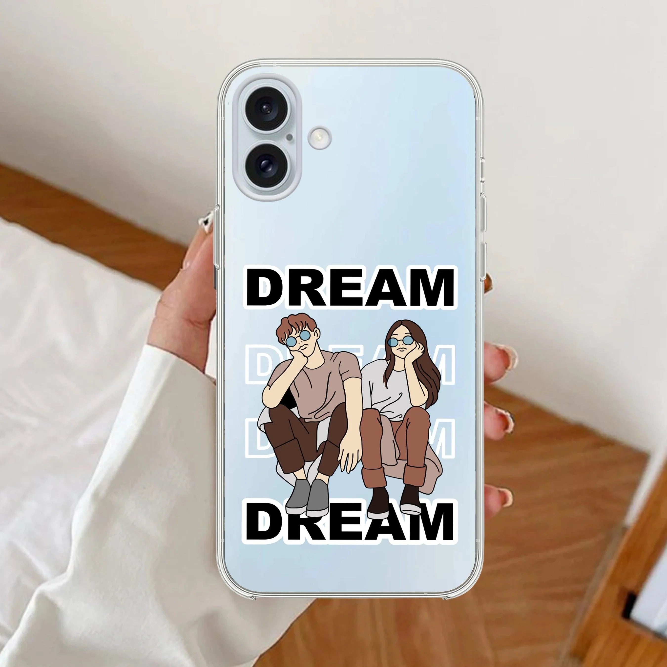 Couple Dream Transparent Silicon Case For iPhone 17