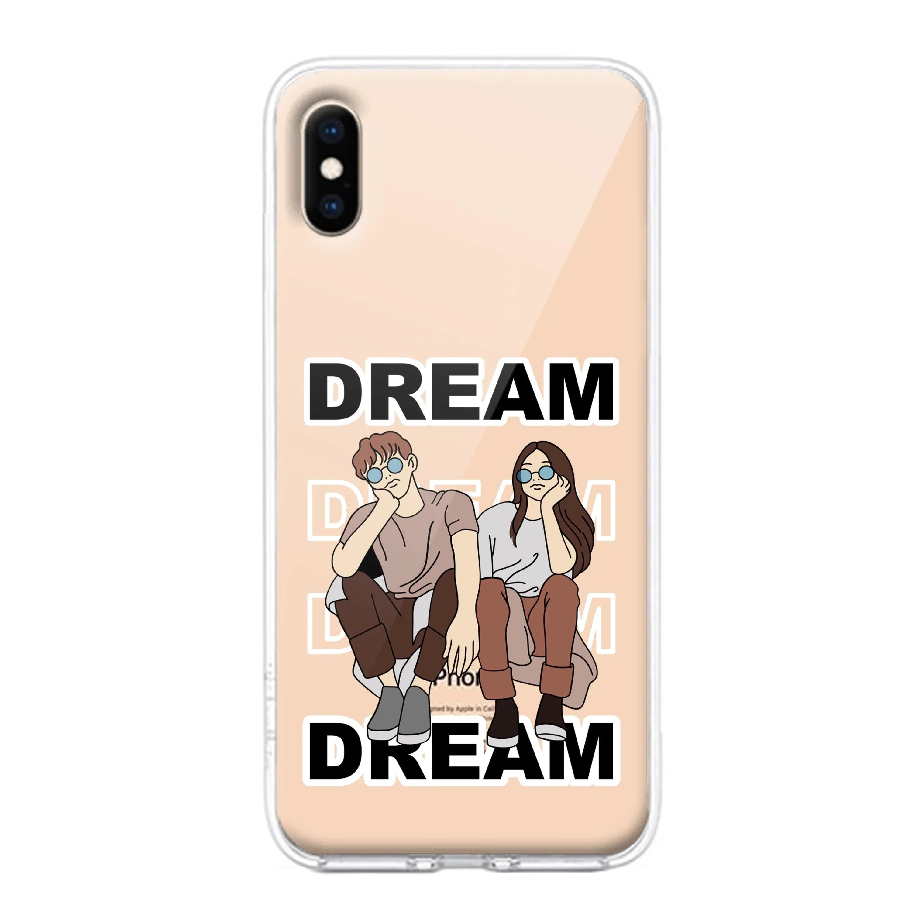 Couple Dream Transparent Silicon Case For IPhone