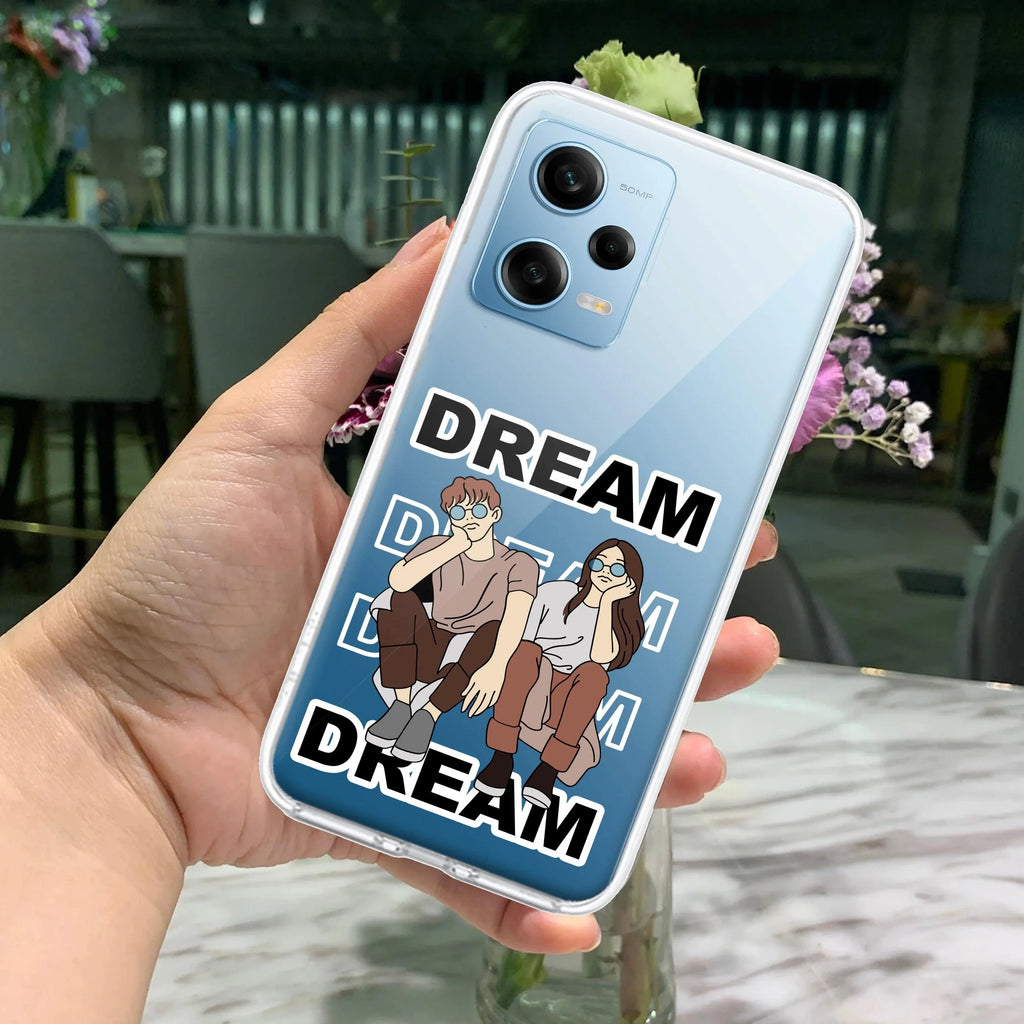 Couple Dream Transparent Silicon Case For Redmi Note 14 Pro 5G
