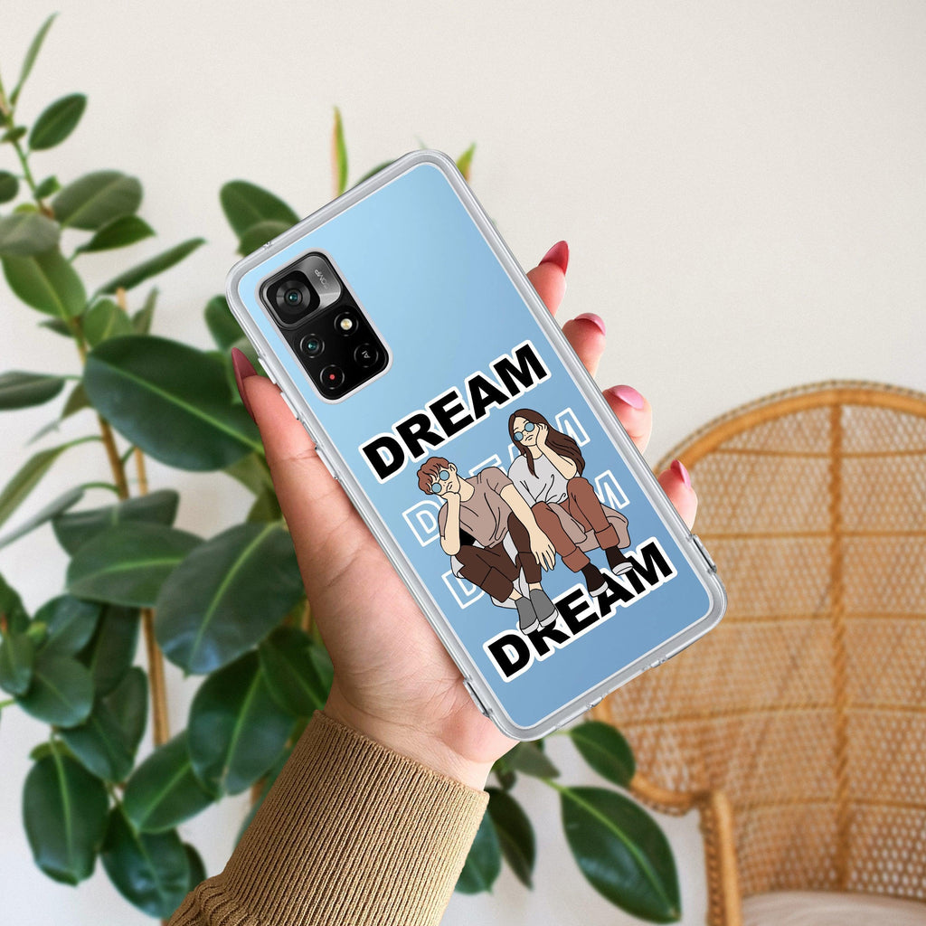 Couple Dream Transparent Silicon Case For Redmi Note 12 5G