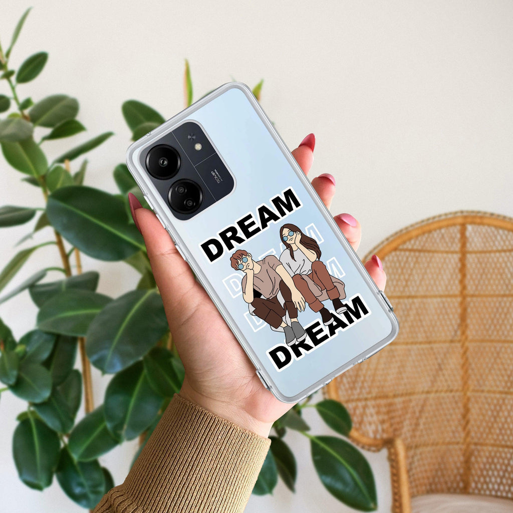 Couple Dream Transparent Silicon Case For Mi 10i