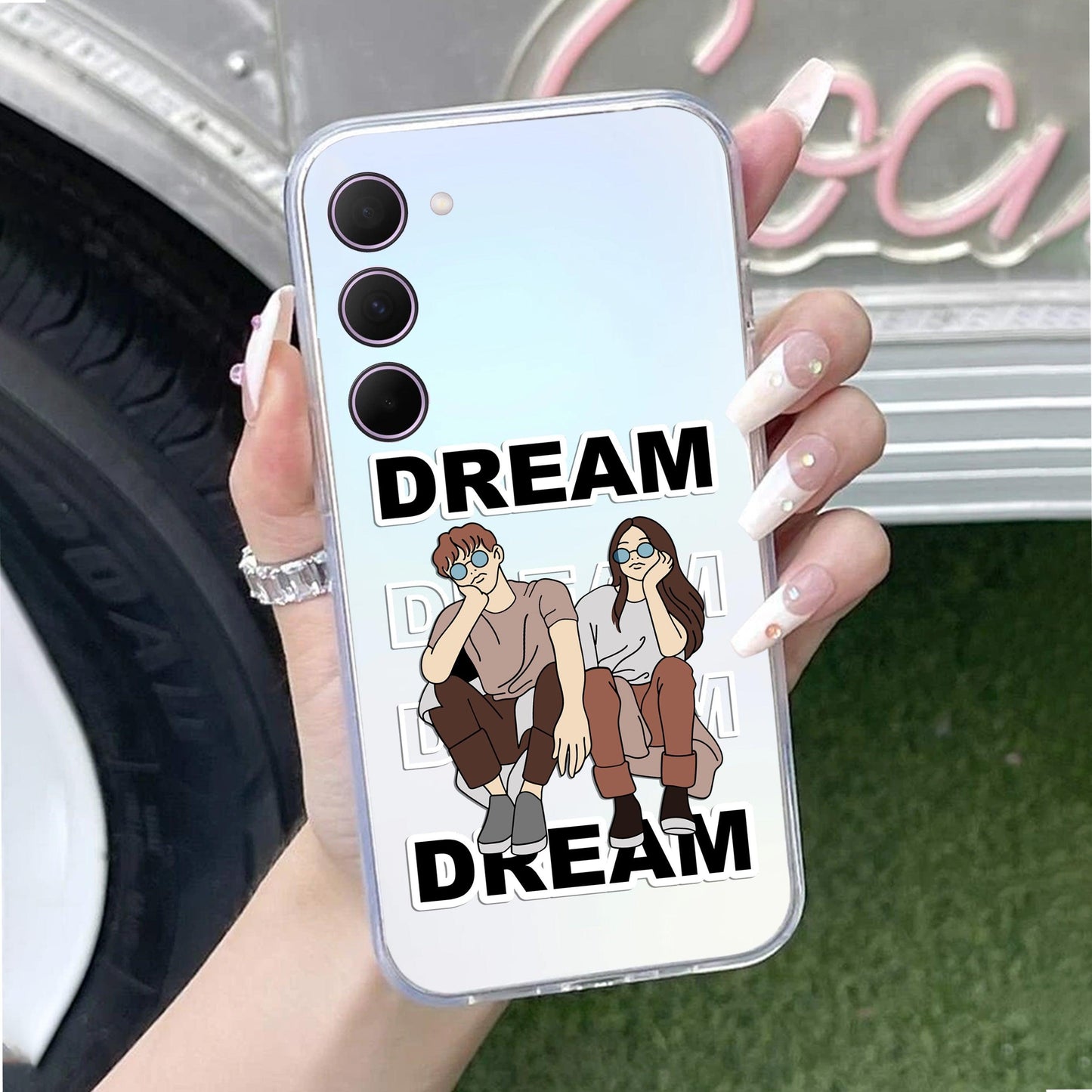 Couple Dream Transparent Silicon Case For Samsung