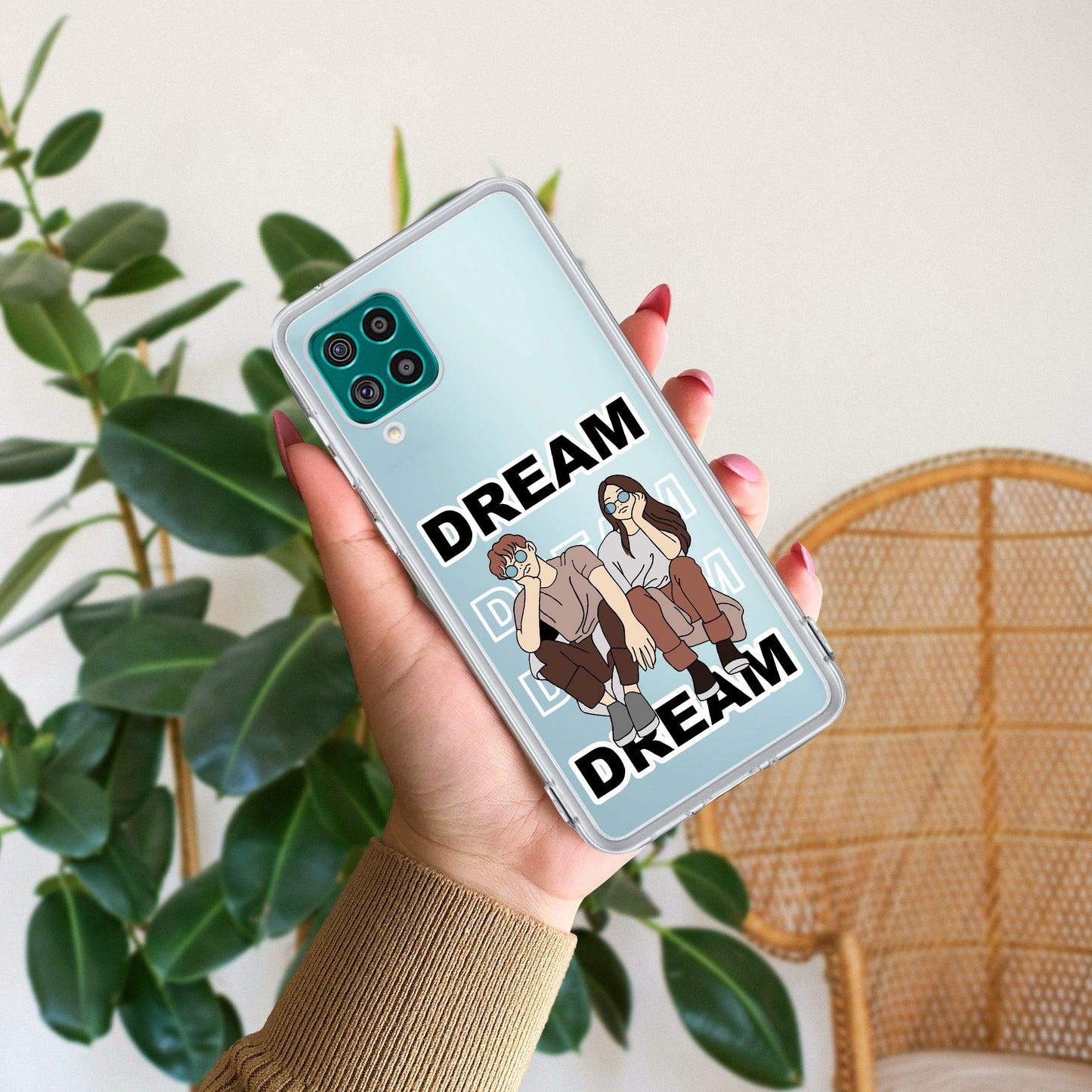 Couple Dream Transparent Silicon Case For Samsung