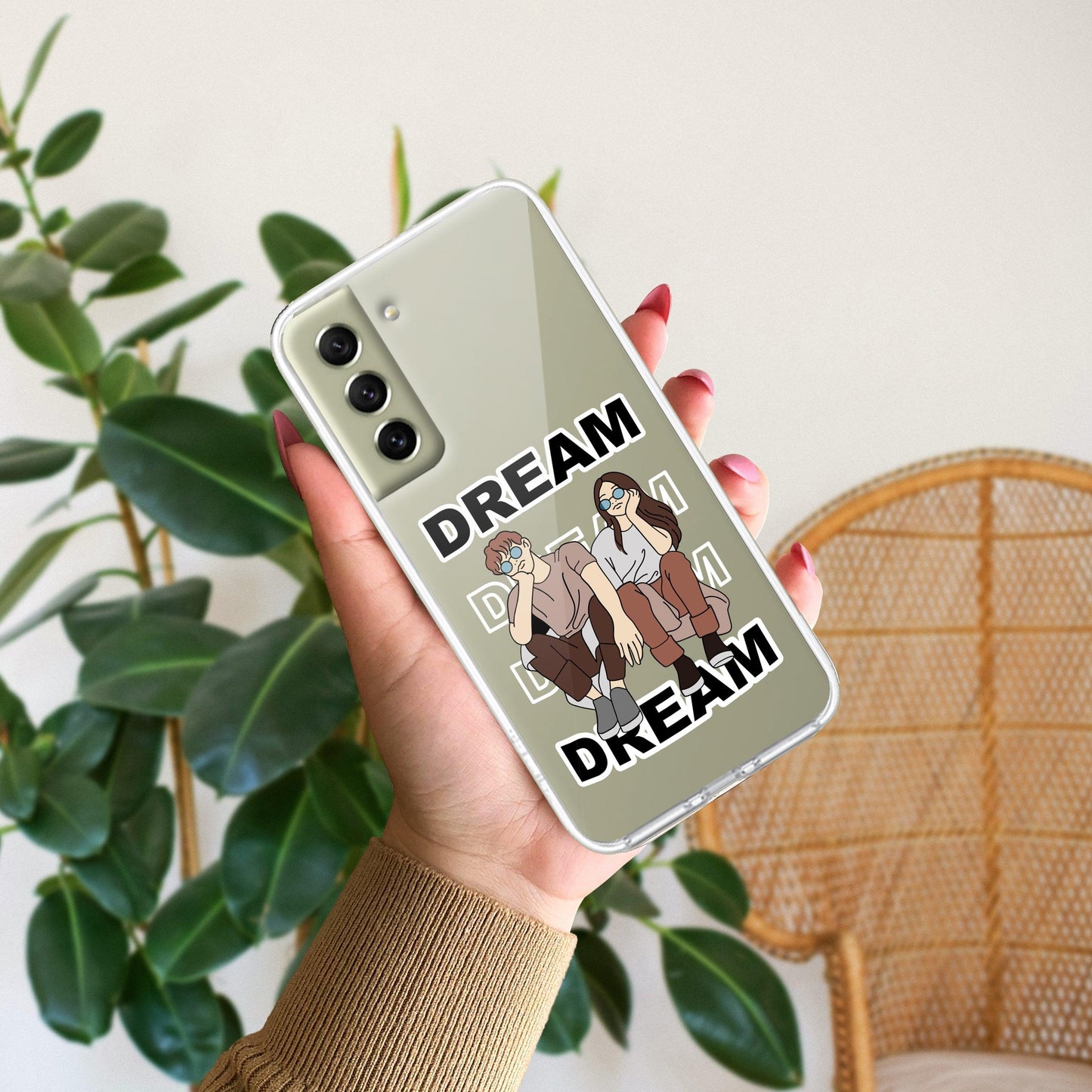 Couple Dream Transparent Silicon Case For Samsung