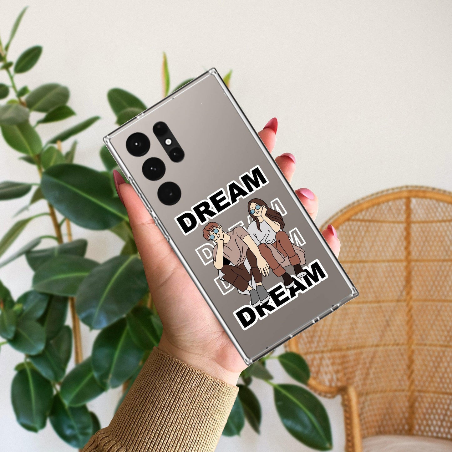 Couple Dream Transparent Silicon Case For Samsung