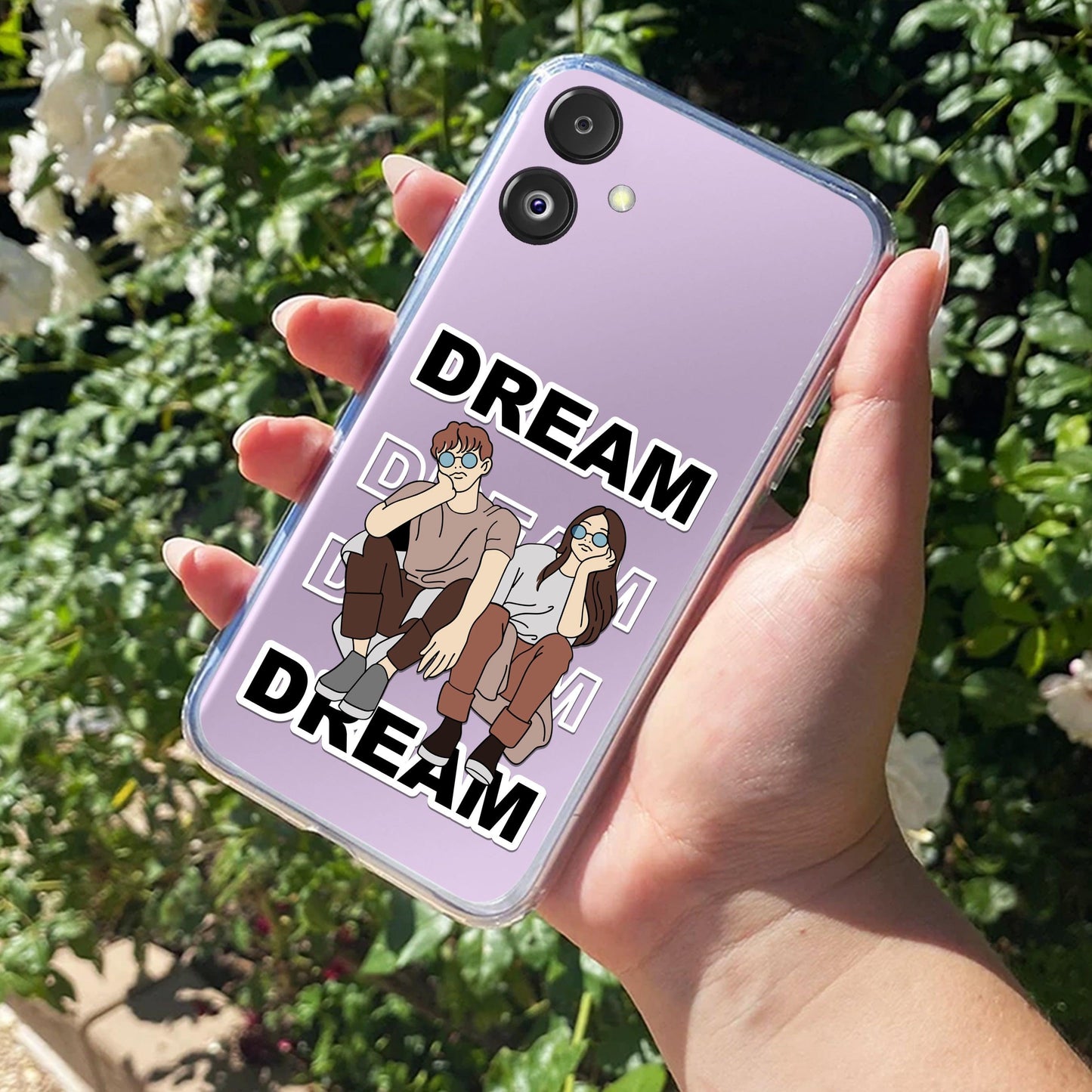 Couple Dream Transparent Silicon Case For Samsung