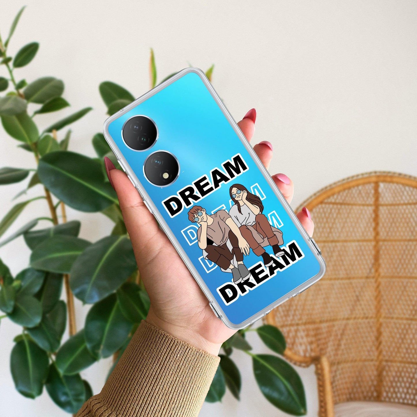 Couple Dream Transparent Silicon Case For Vivo