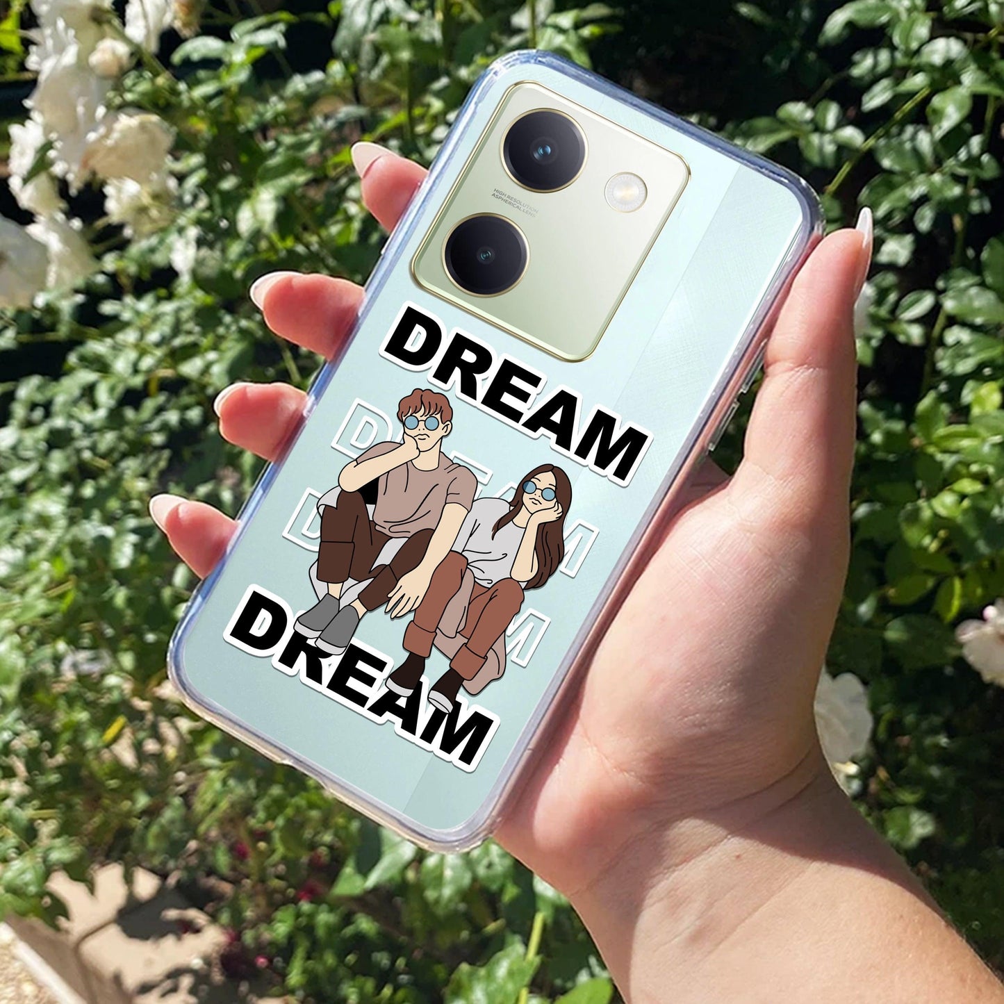 Couple Dream Transparent Silicon Case For Vivo