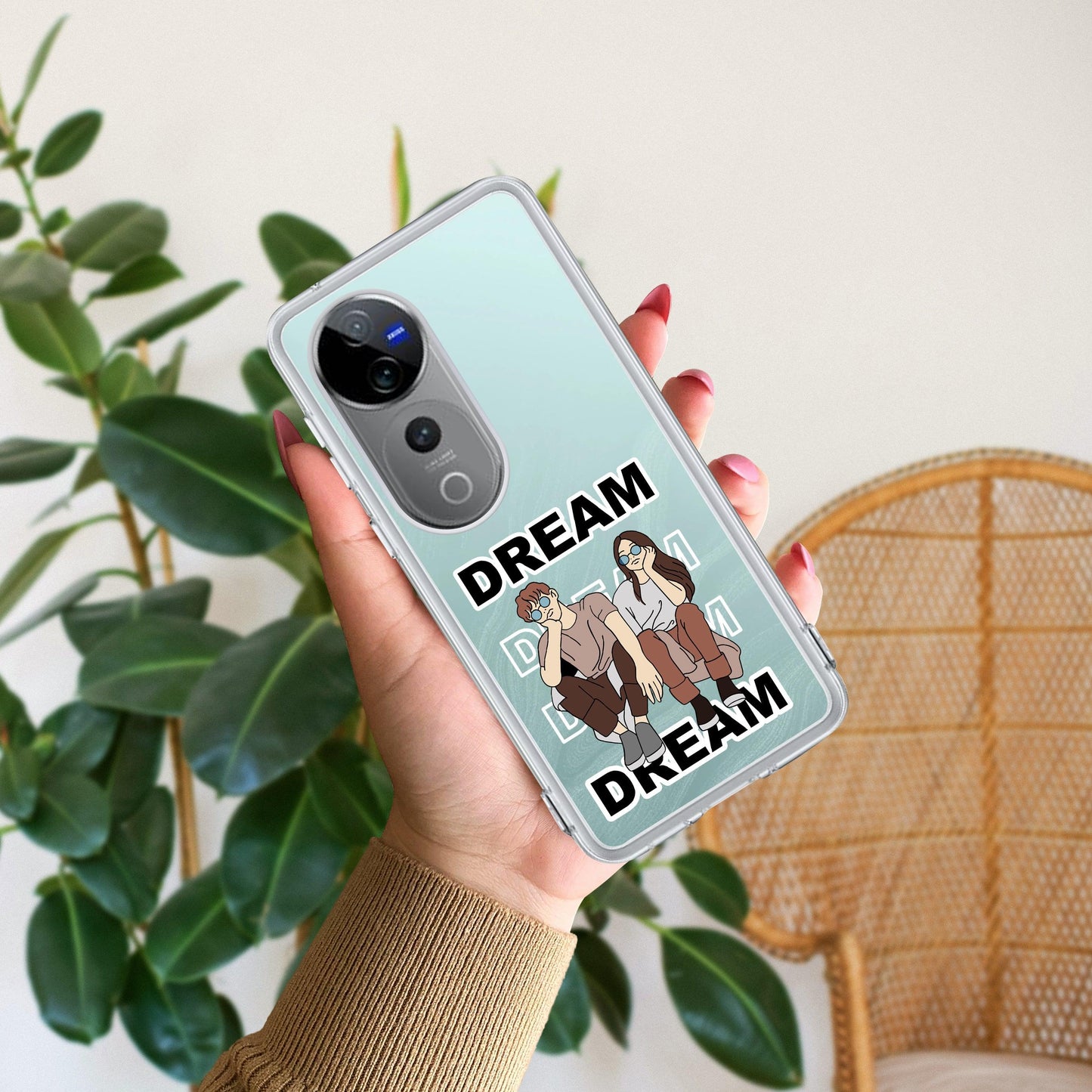 Couple Dream Transparent Silicon Case For Vivo