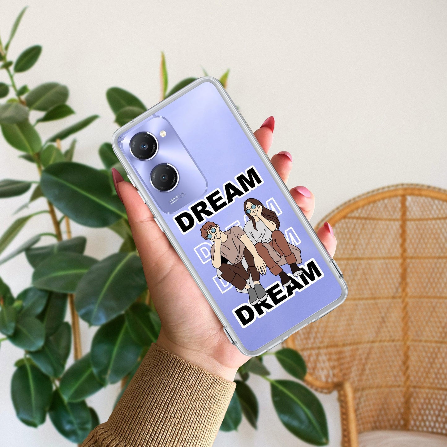 Couple Dream Transparent Silicon Case For Vivo