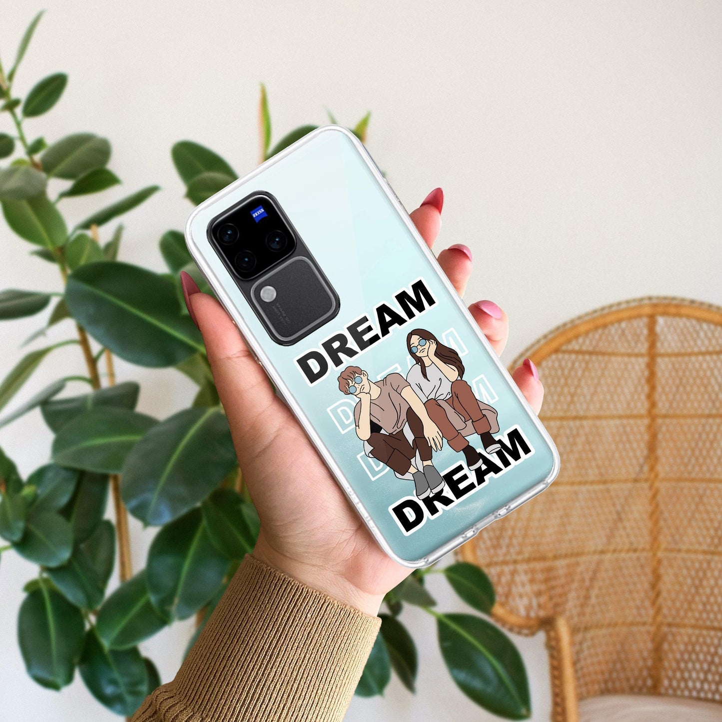Couple Dream Transparent Silicon Case For Vivo