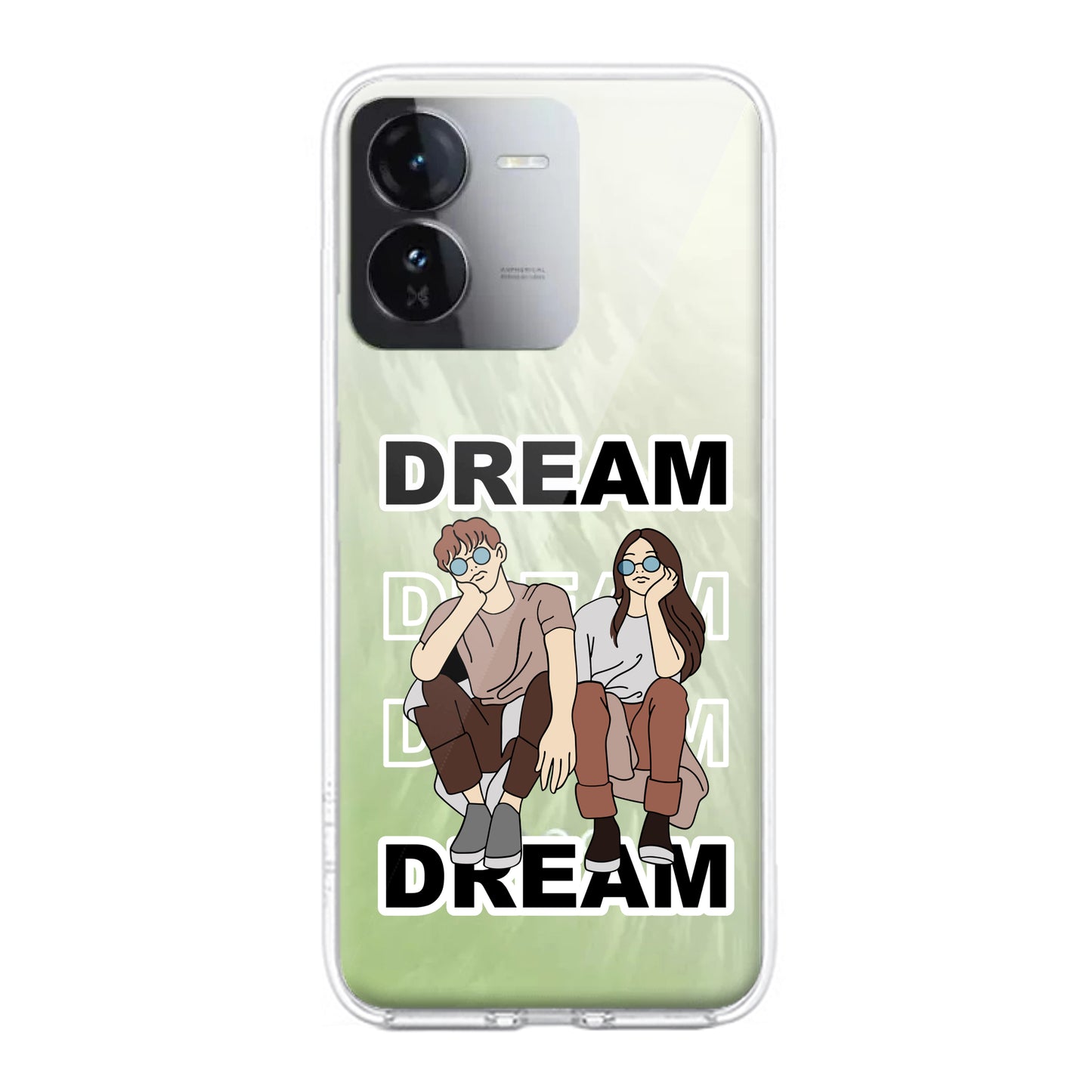 Couple Dream Transparent Silicon Case For iQOO ShopOnCliQ