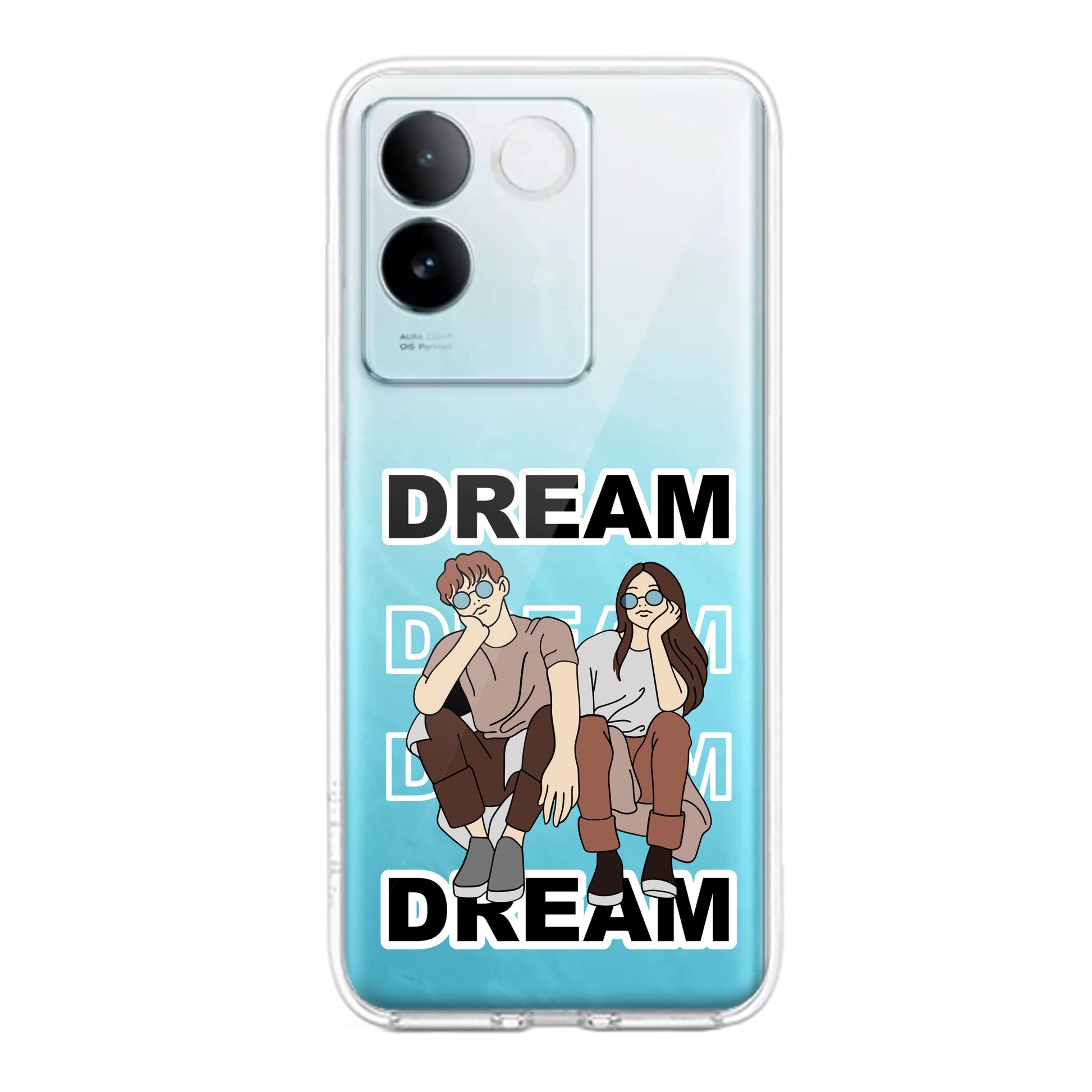 Couple Dream Transparent Silicon Case For iQOO ShopOnCliQ