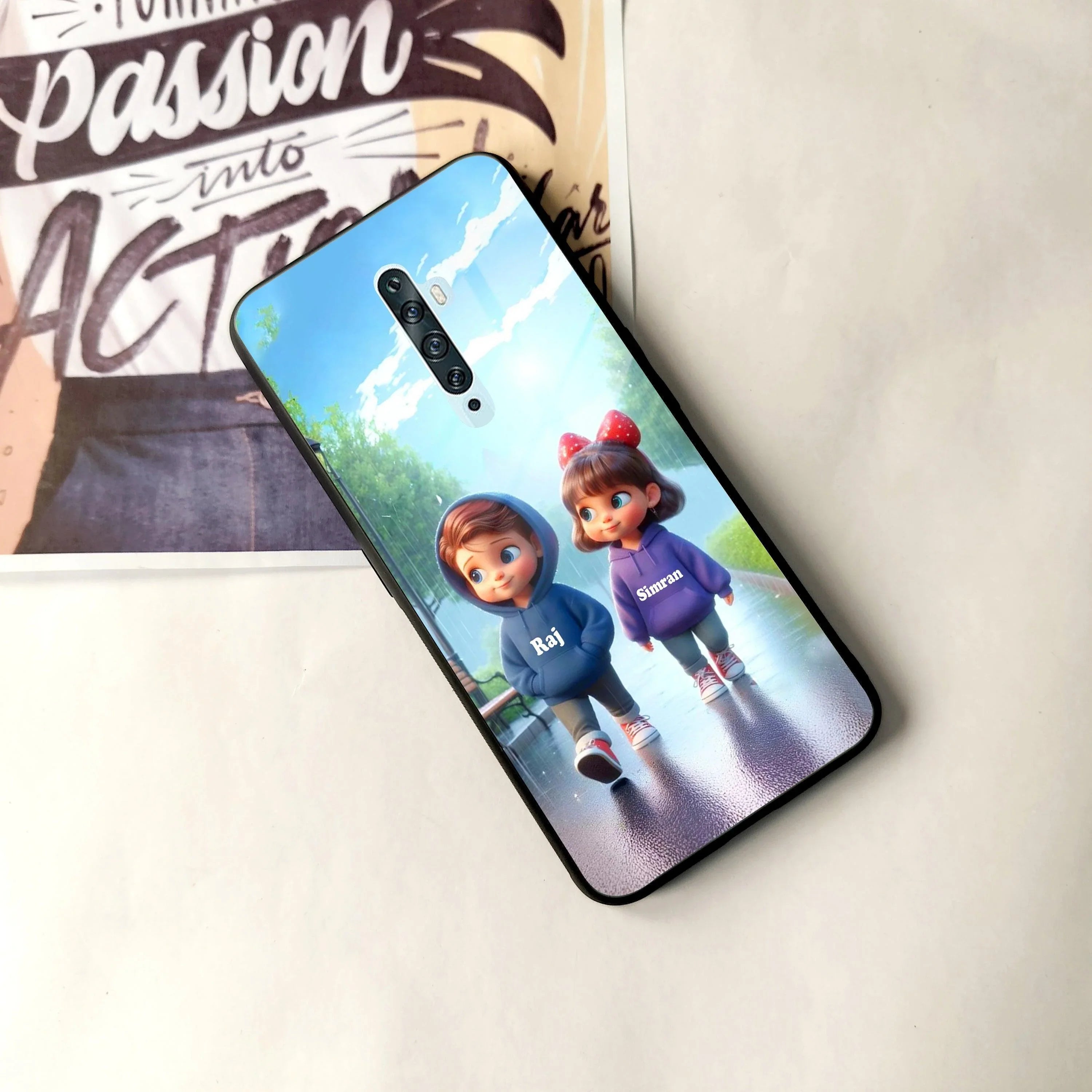 Couple Glass Case Cover For Oppo - ShopOnCliQ