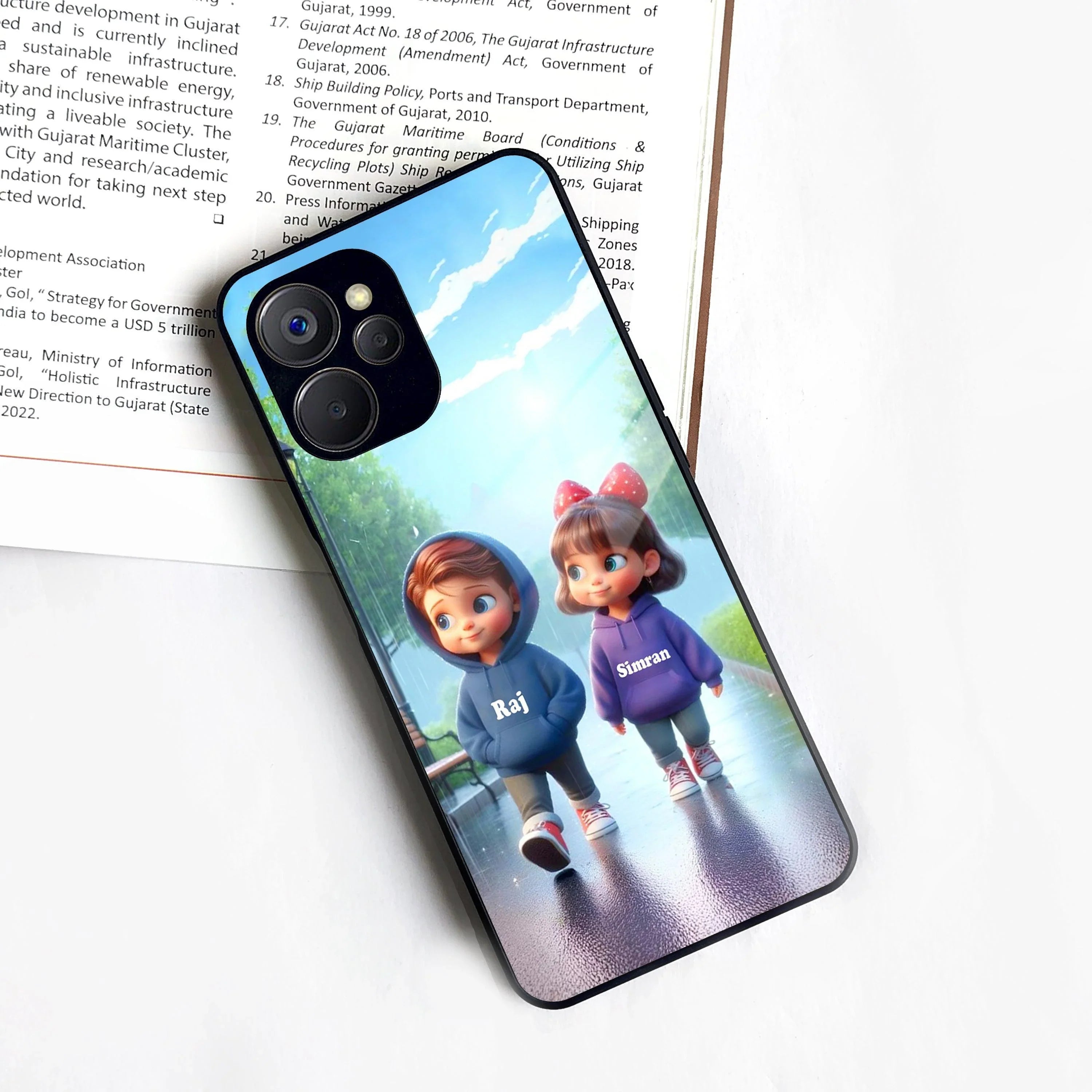 Couple Glass Case Cover For Realme/Narzo - ShopOnCliQ