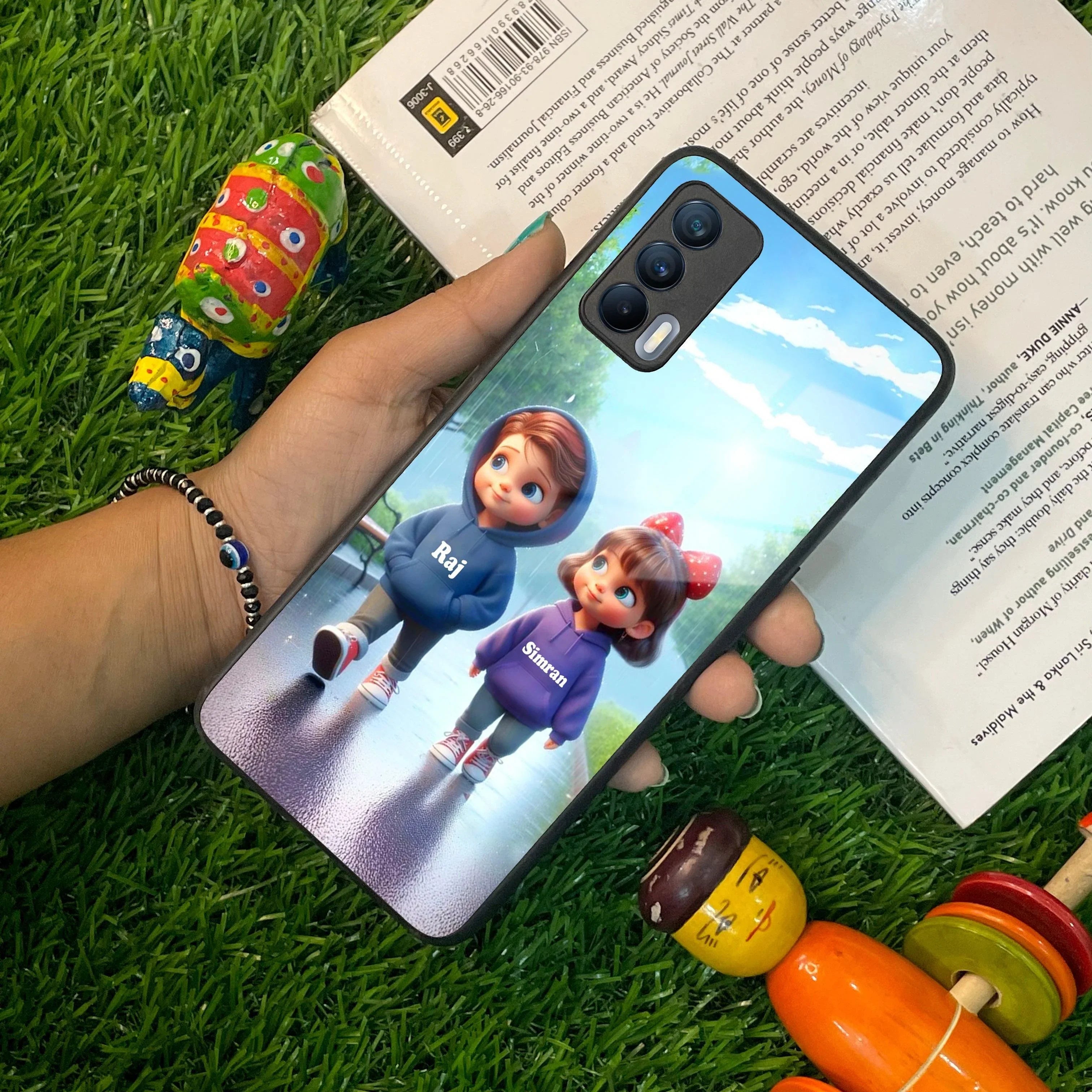Couple Glass Case Cover For Realme/Narzo - ShopOnCliQ