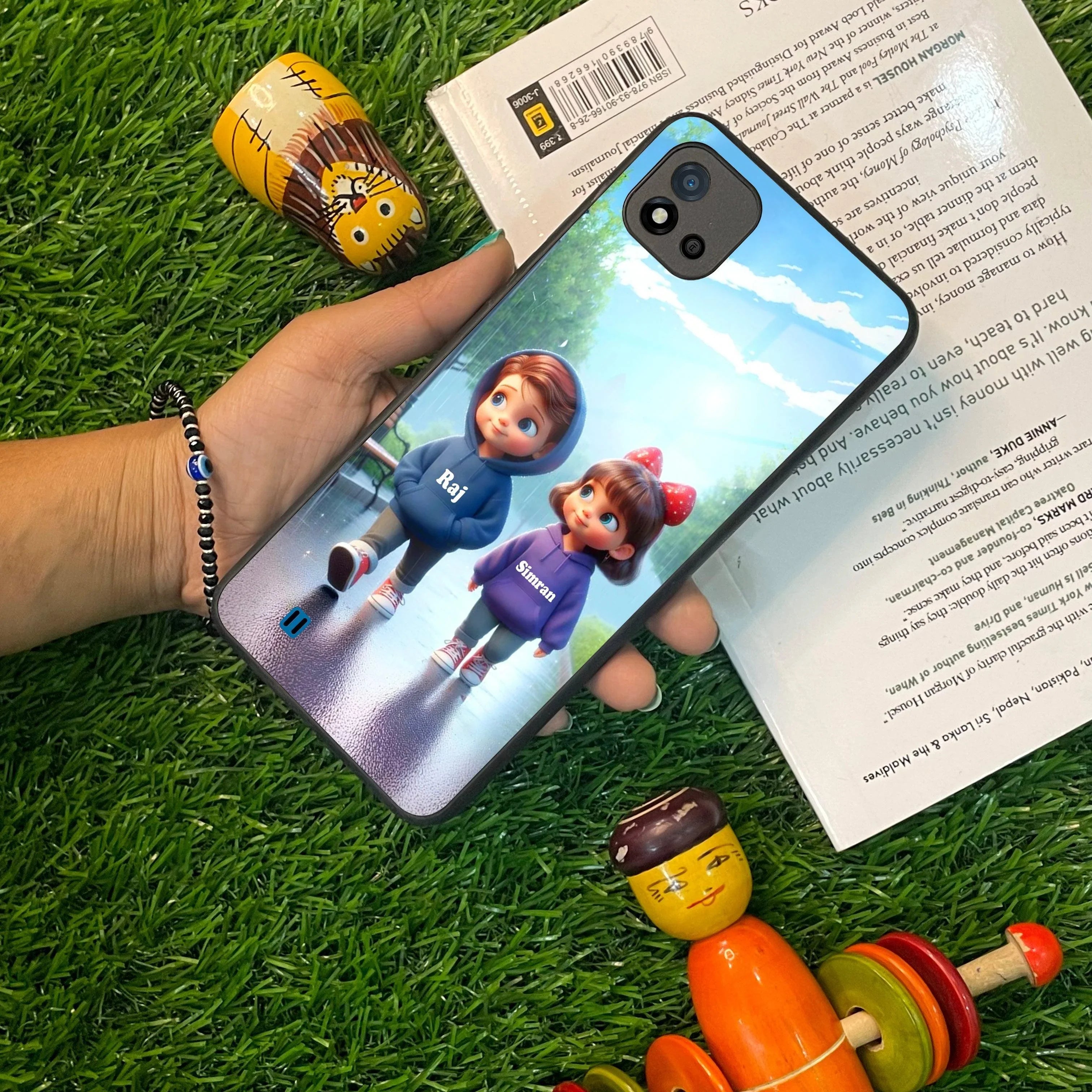 Couple Glass Case Cover For Realme/Narzo - ShopOnCliQ
