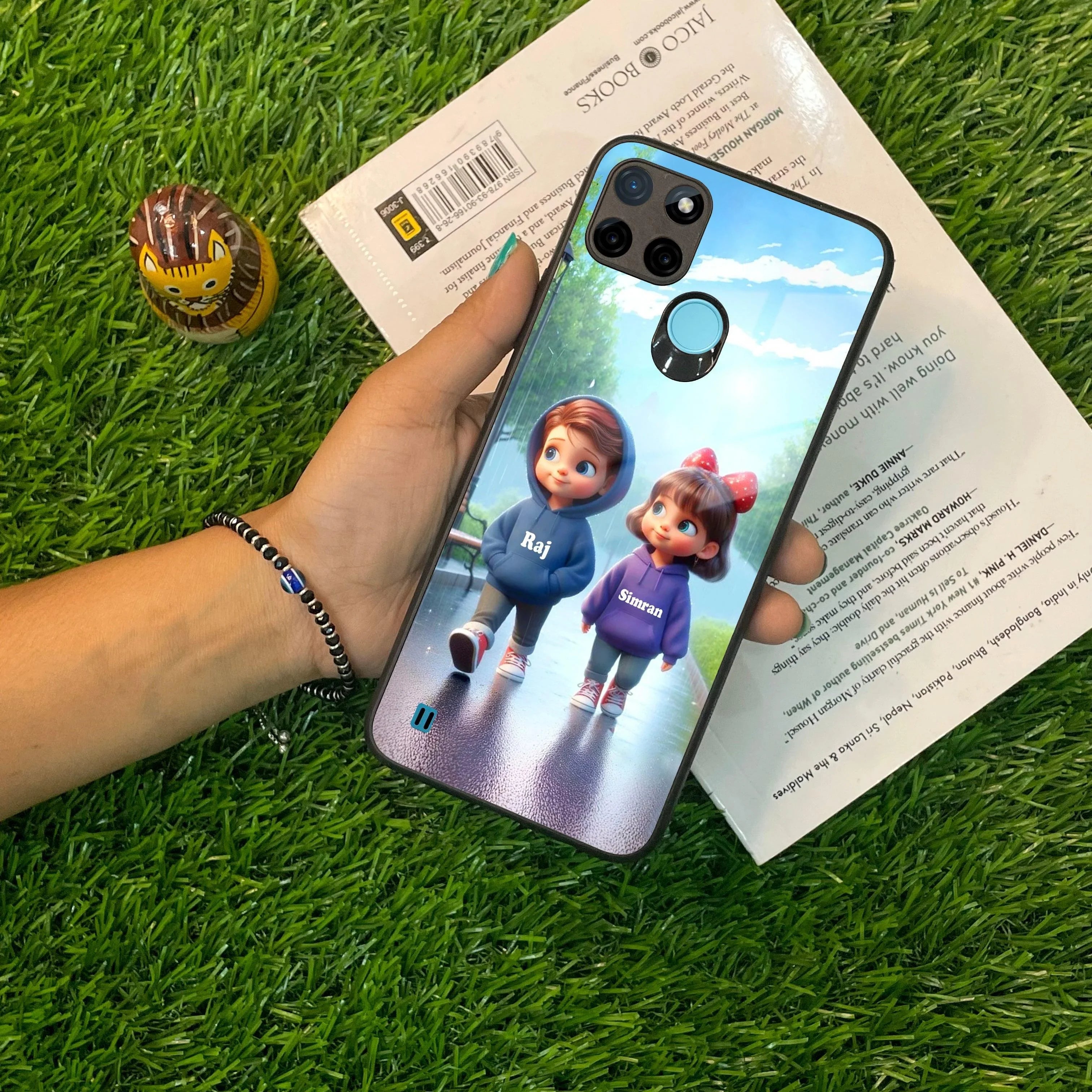 Couple Glass Case Cover For Realme/Narzo - ShopOnCliQ