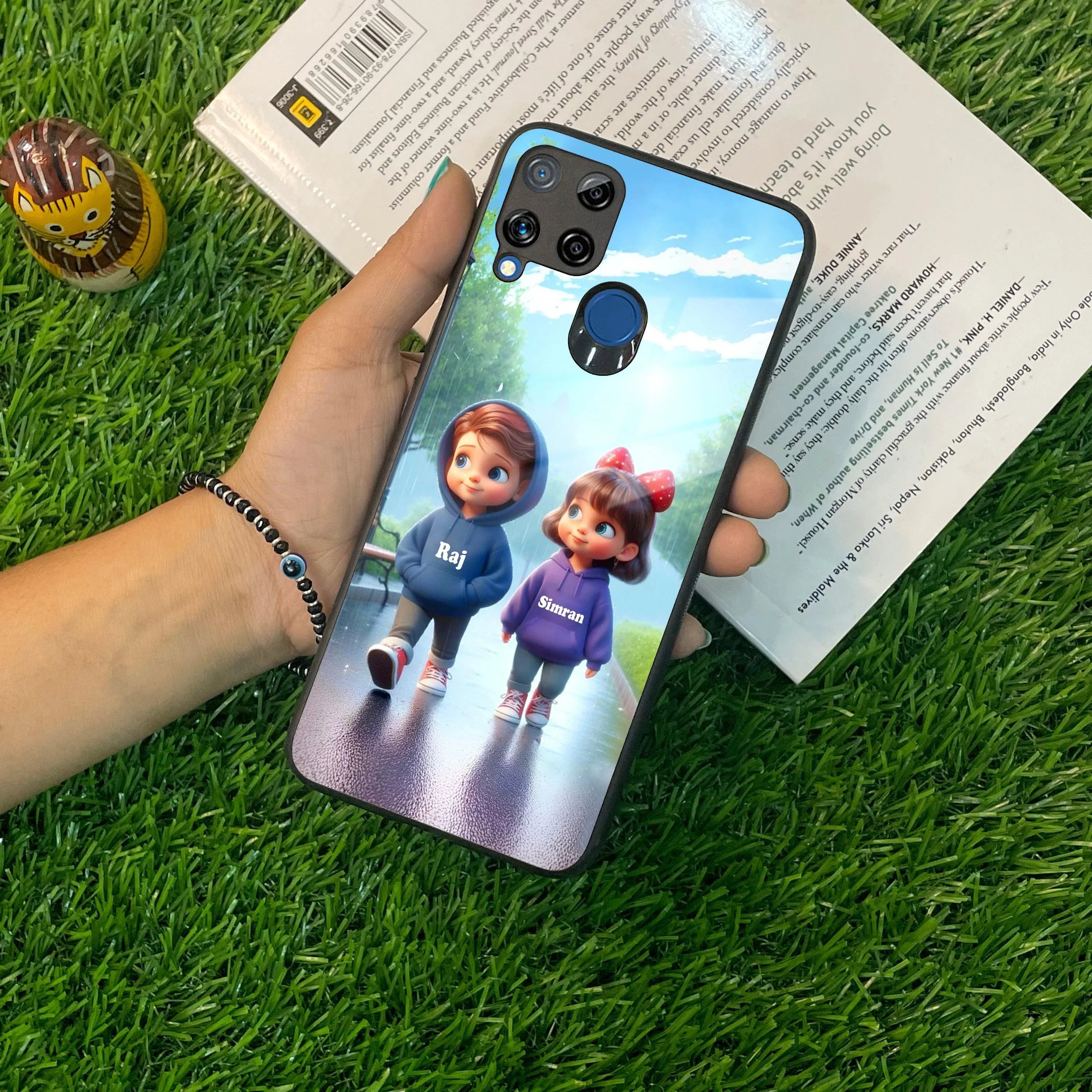 Couple Glass Case Cover For Realme/Narzo - ShopOnCliQ
