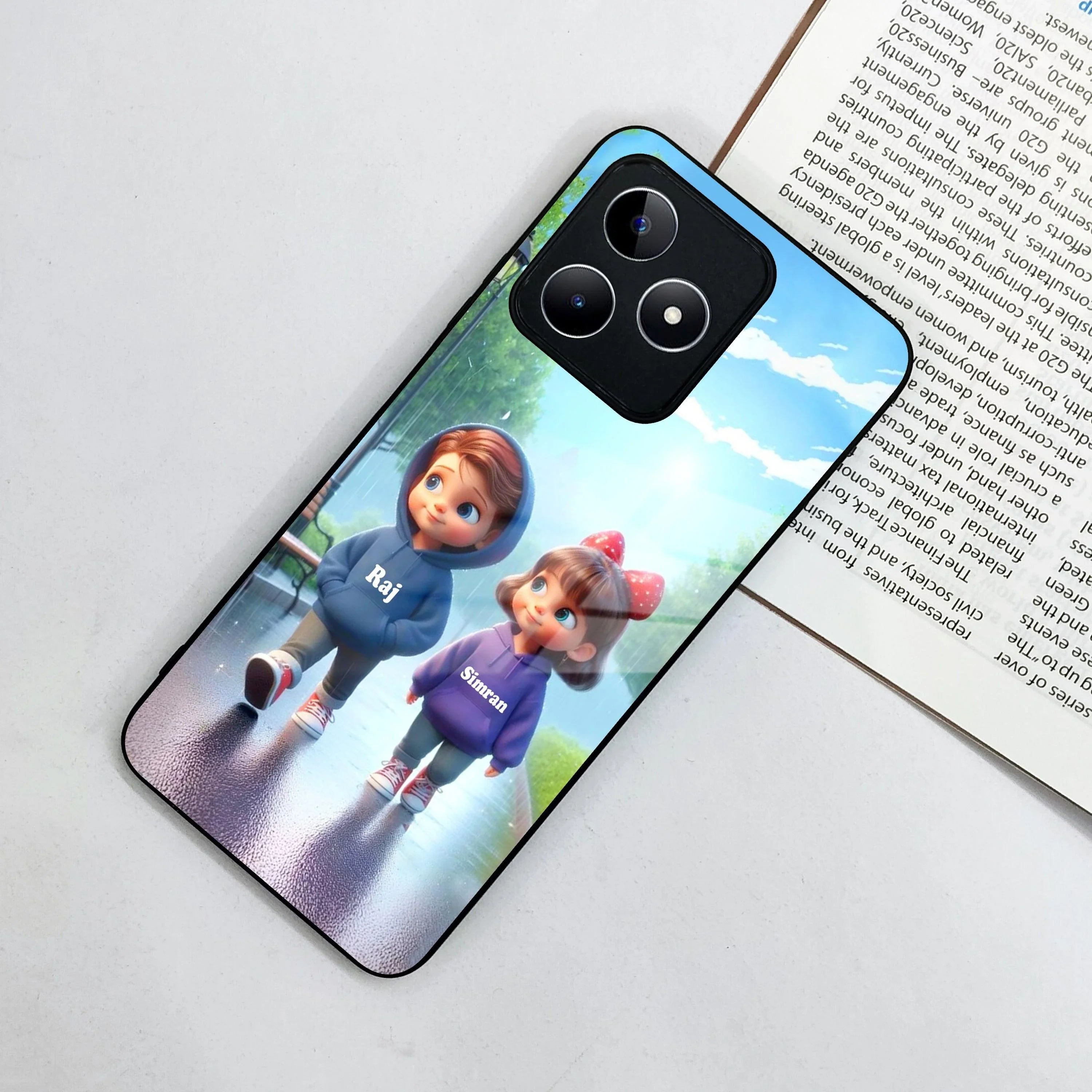 Couple Glass Case Cover For Realme/Narzo - ShopOnCliQ