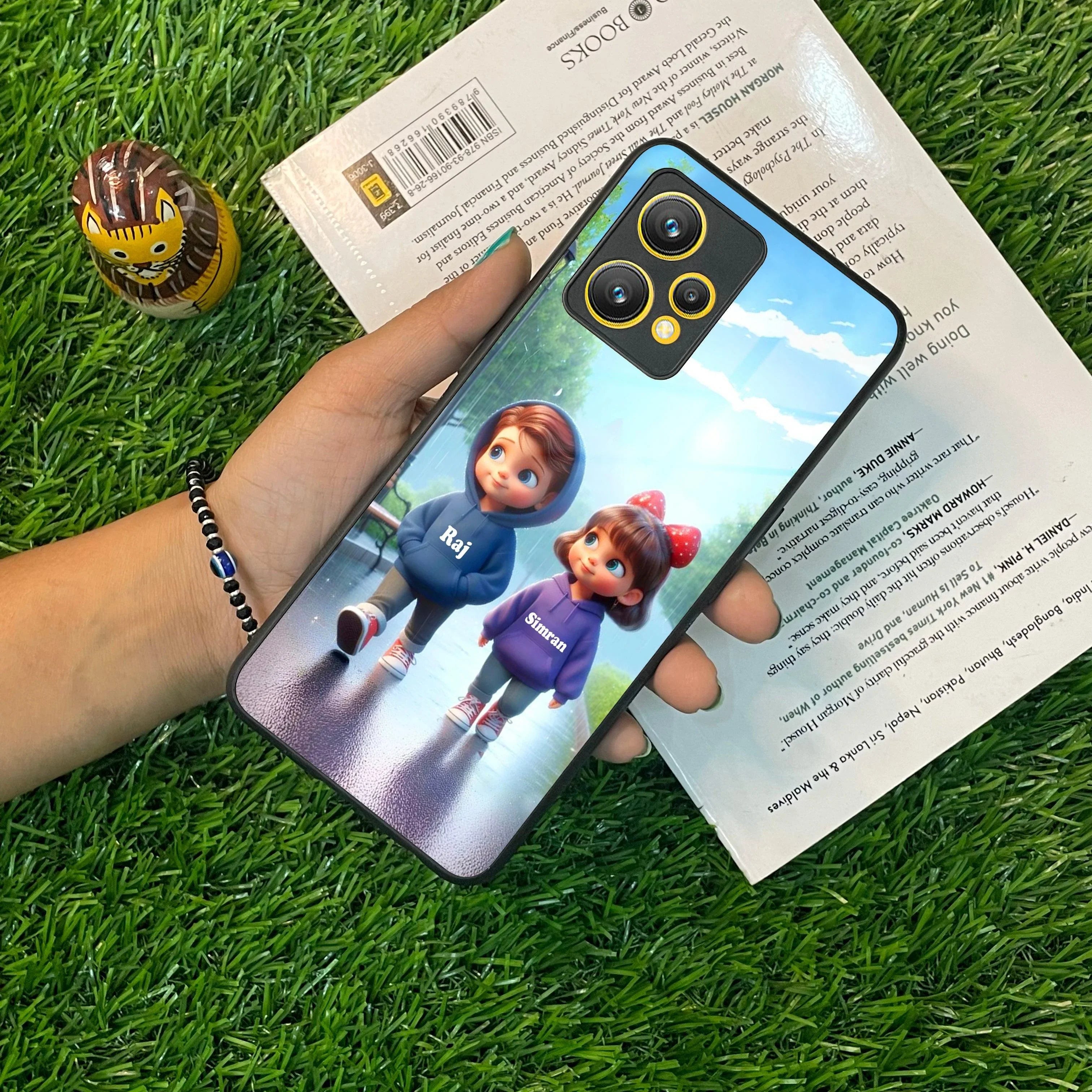 Couple Glass Case Cover For Realme/Narzo - ShopOnCliQ