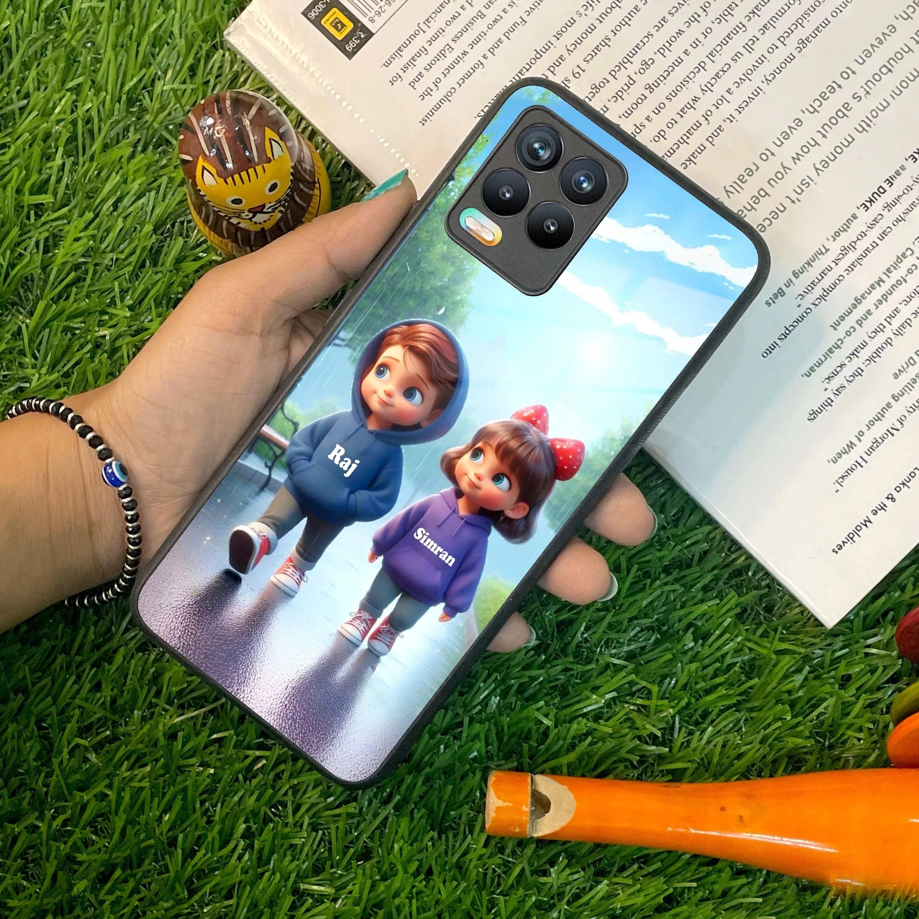 Couple Glass Case Cover For Realme/Narzo - ShopOnCliQ