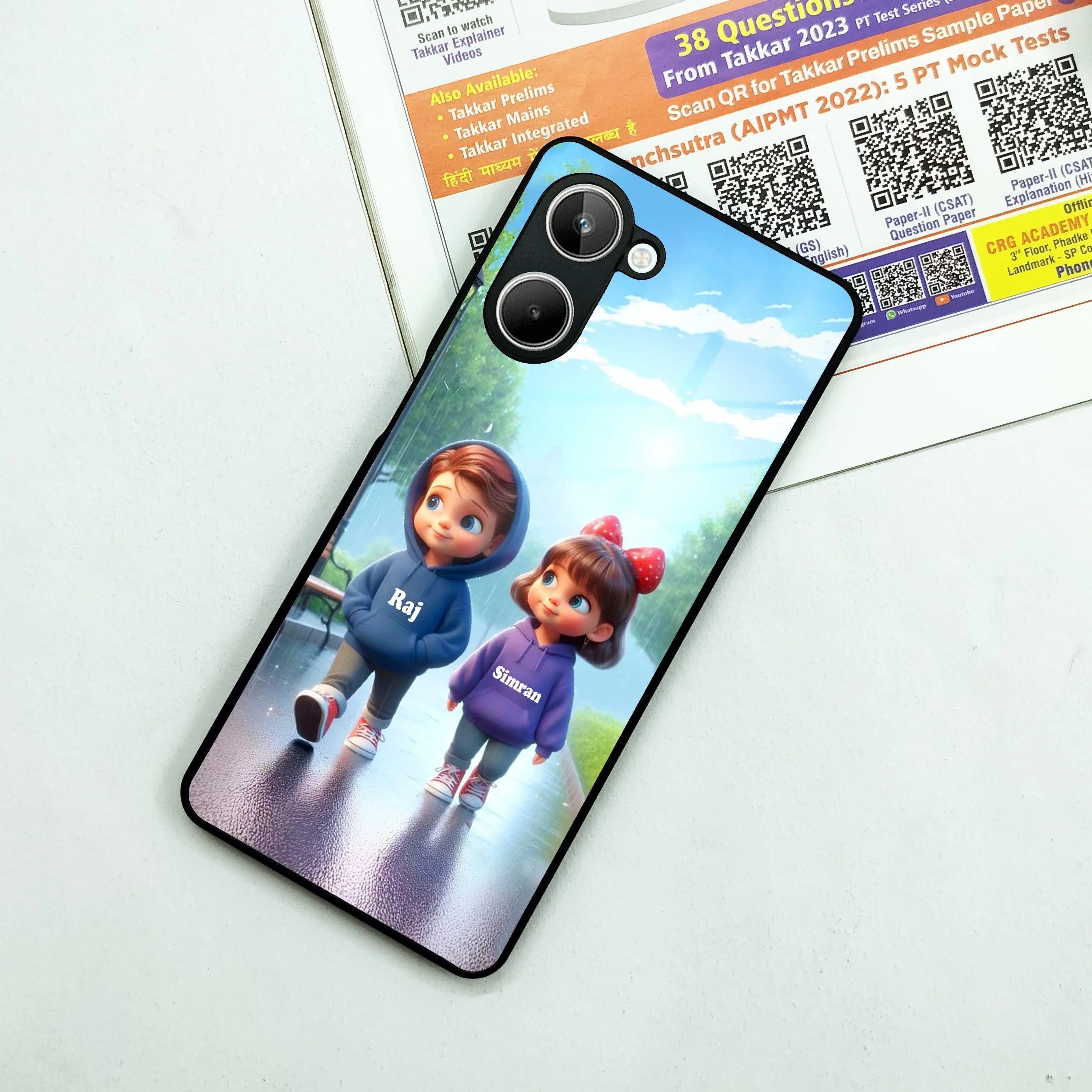 Couple Glass Case Cover For Realme/Narzo - ShopOnCliQ