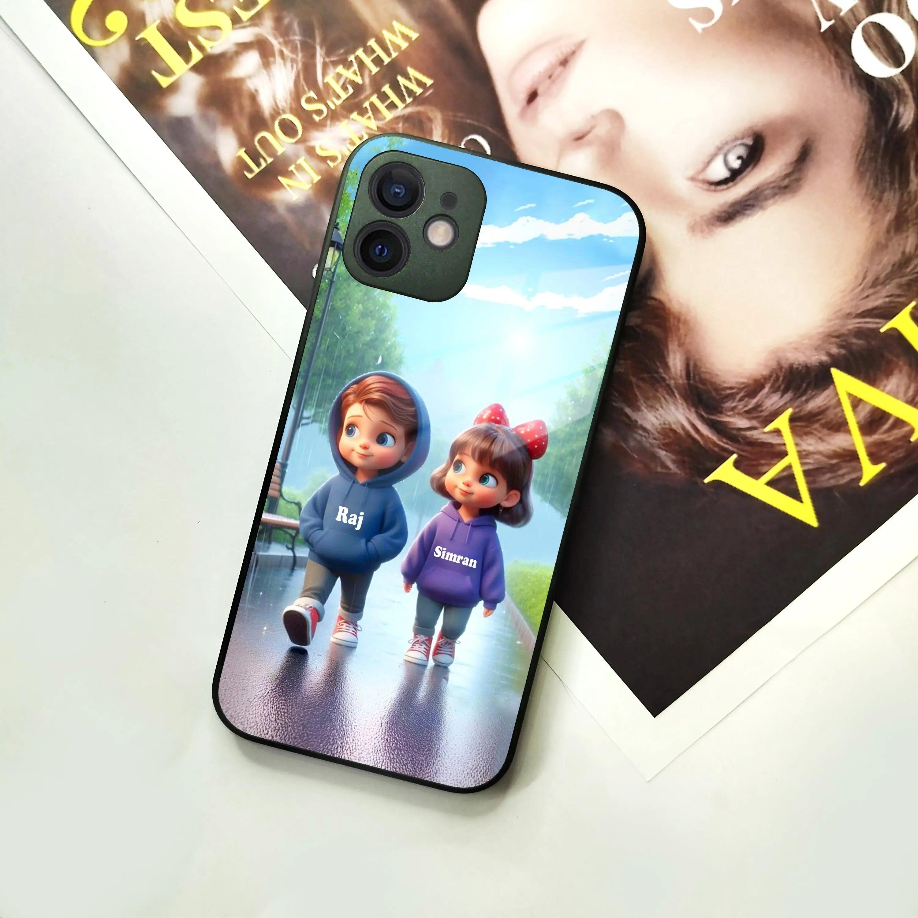 Couple Glass Case Cover For iPhone - ShopOnCliQ