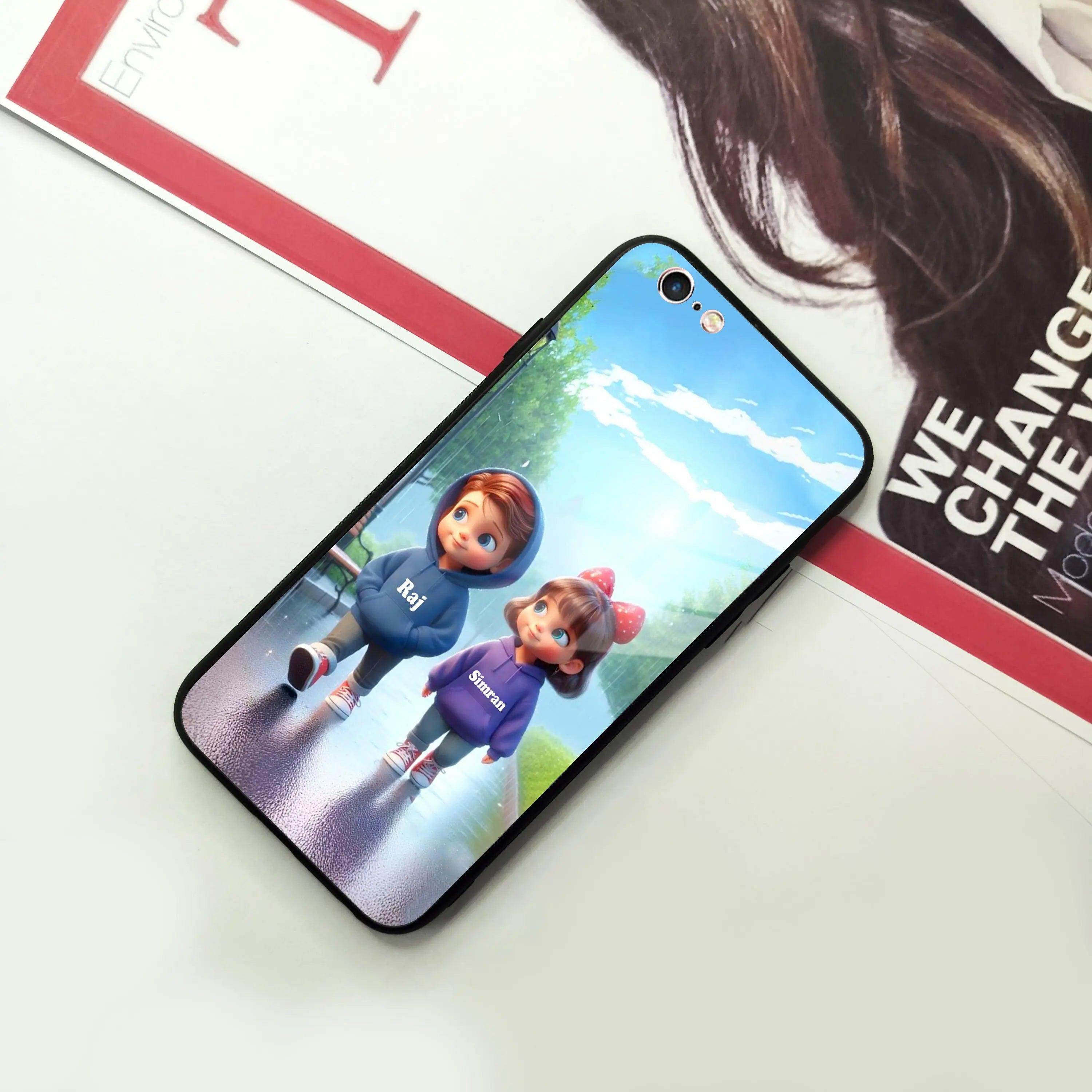 Couple Glass Case Cover For iPhone - ShopOnCliQ