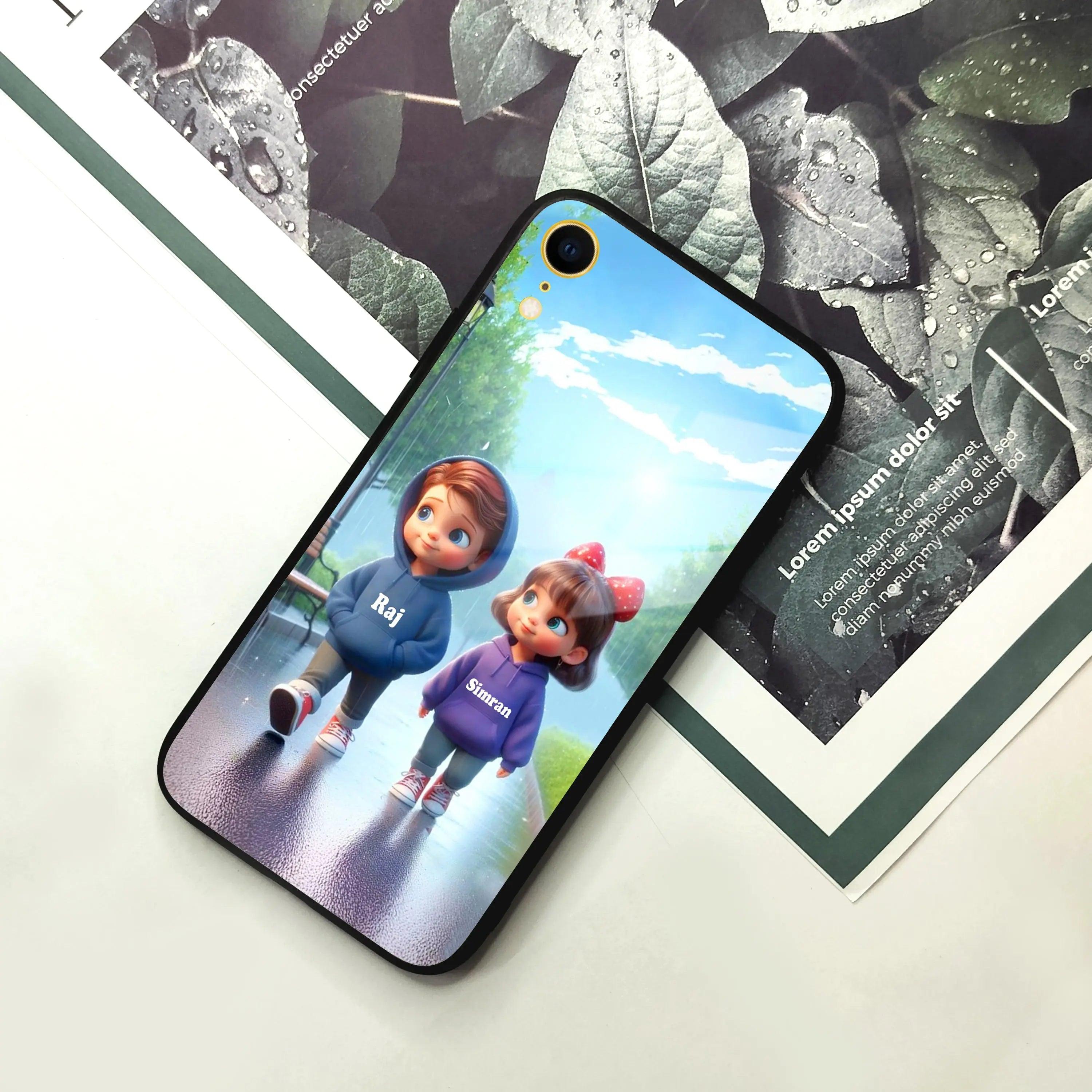 Couple Glass Case Cover For iPhone - ShopOnCliQ