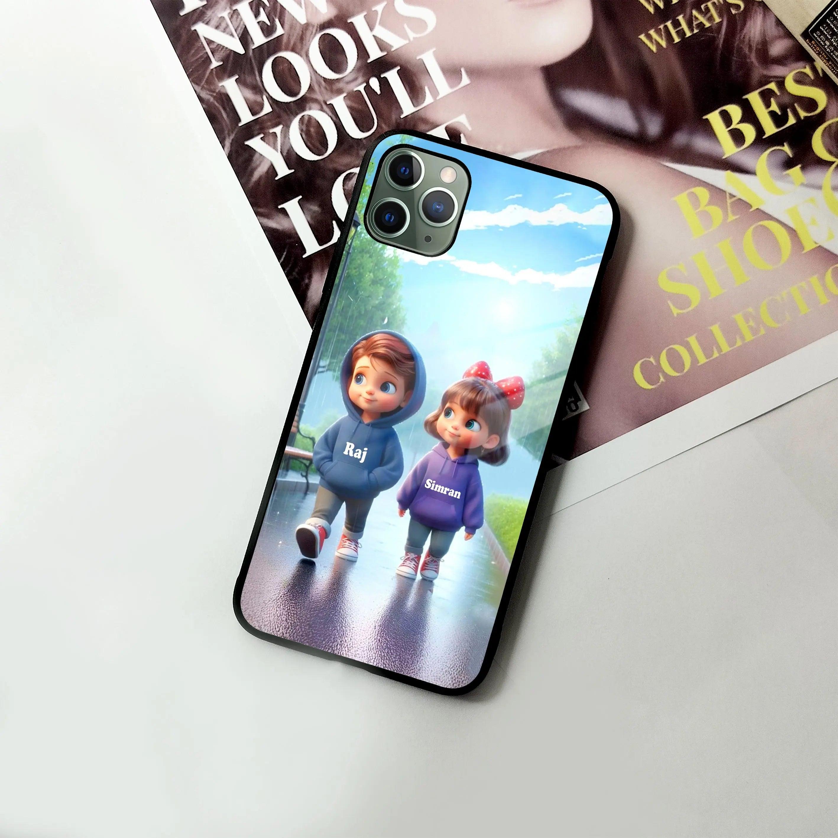 Couple Glass Case Cover For iPhone - ShopOnCliQ
