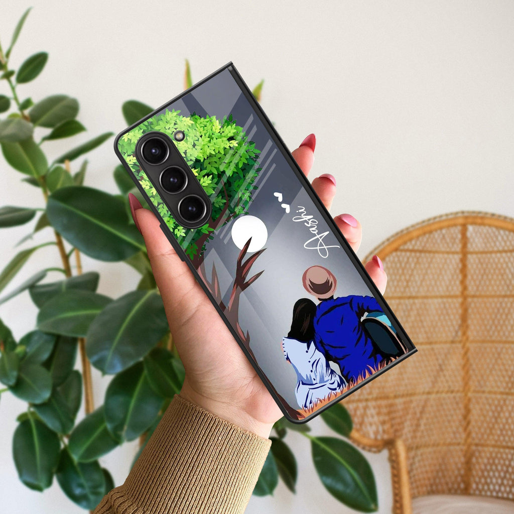 Couple Glossy Metal Case Cover For Samsung - ShopOnCliQ