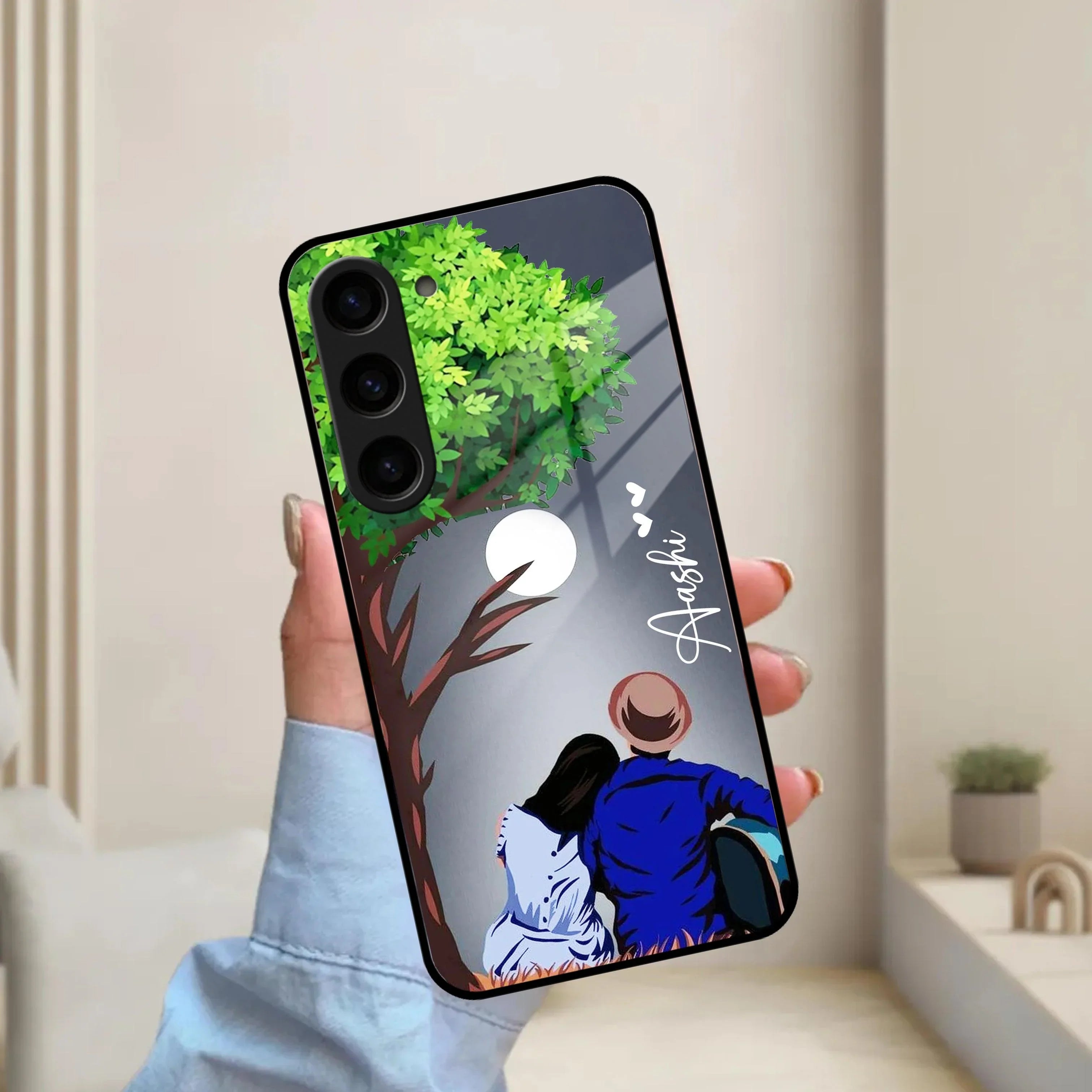 Couple Glossy Metal Case Cover For Samsung - ShopOnCliQ