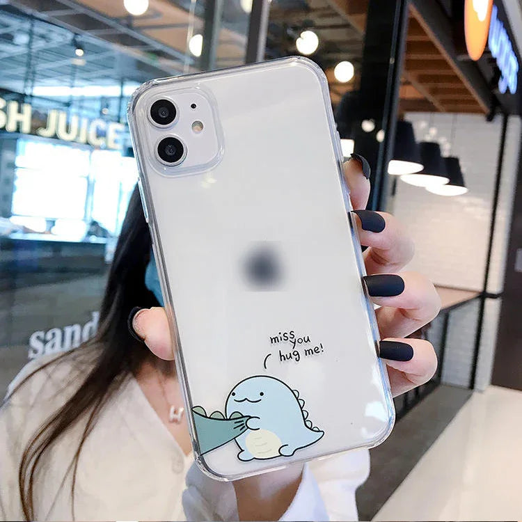 Couple Hug Me Dragon Clear Silicon Case Cover For Samsung Galaxy A14 5G