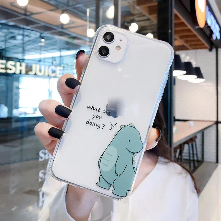 Couple Hug Me Dragon Clear Silicon Case Cover For Redmi A5 4G