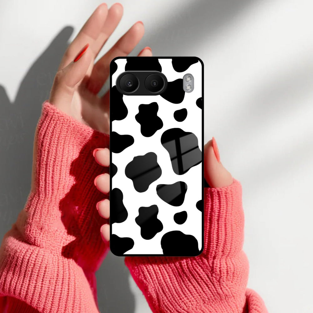 Cow Print Glass Phone Case And Cover For OnePlus ShopOnCliQ