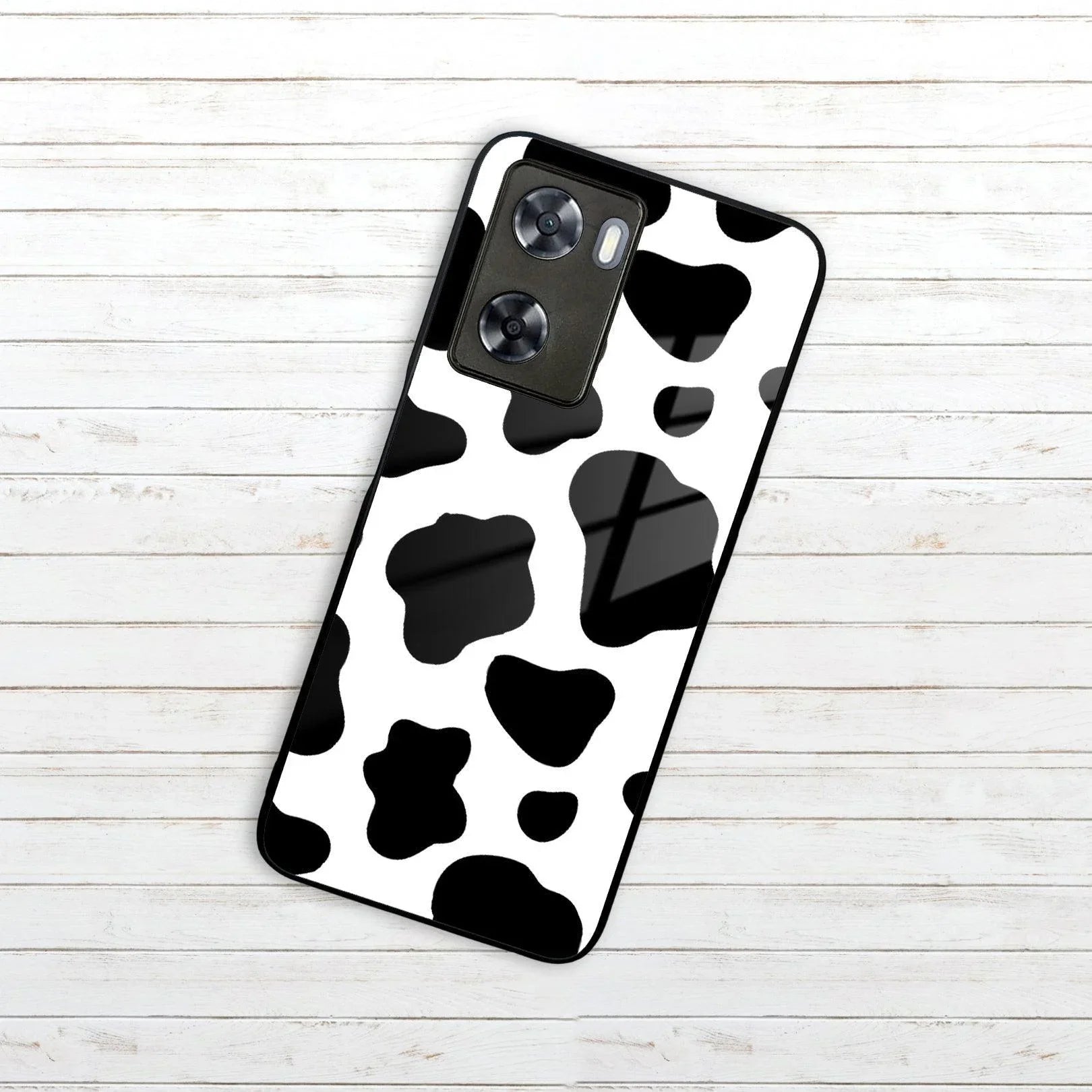 Cow Print Glass Phone Case And Cover For Oppo - ShopOnCliQ
