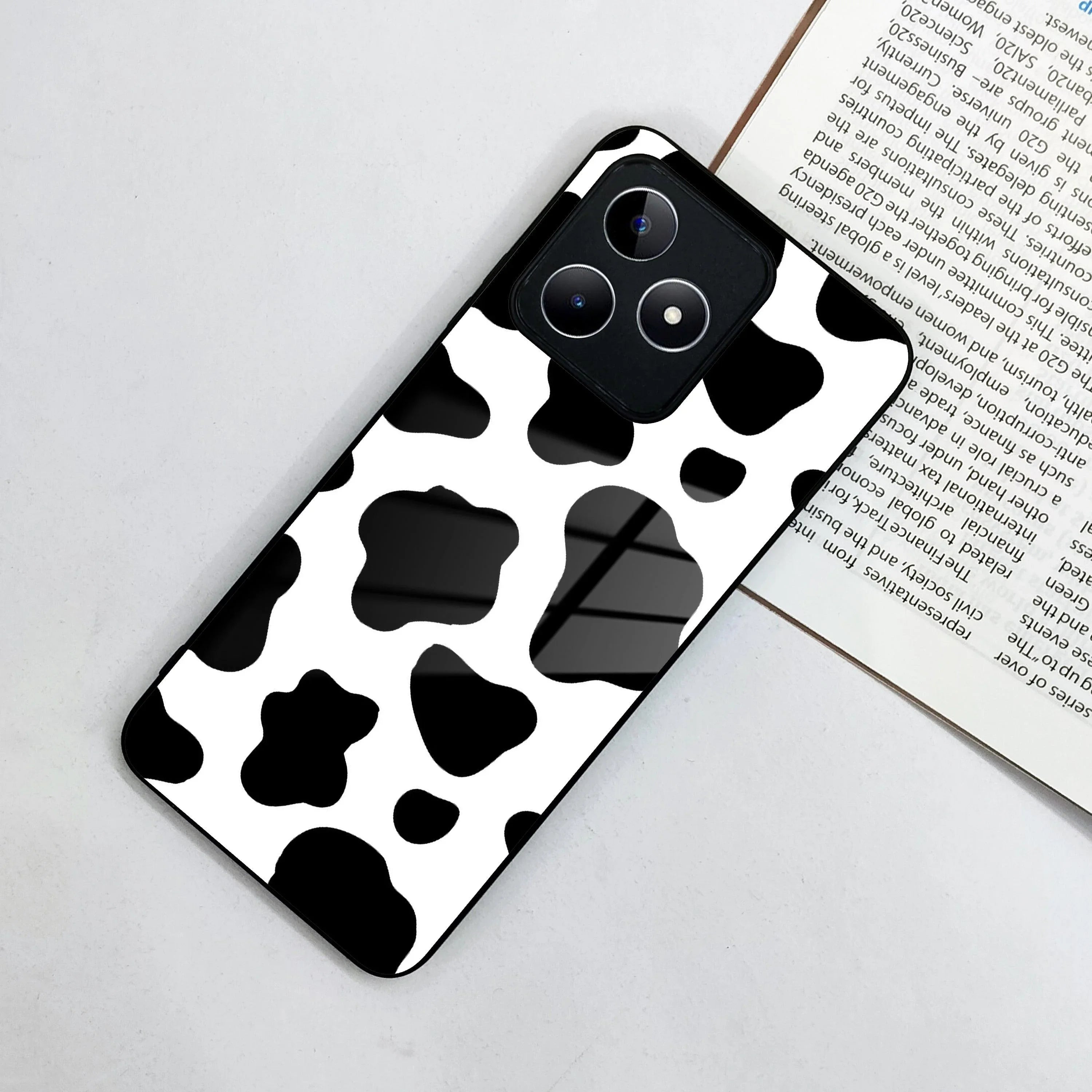 Cow Print Glass Phone Case And Cover For Realme/Narzo - ShopOnCliQ