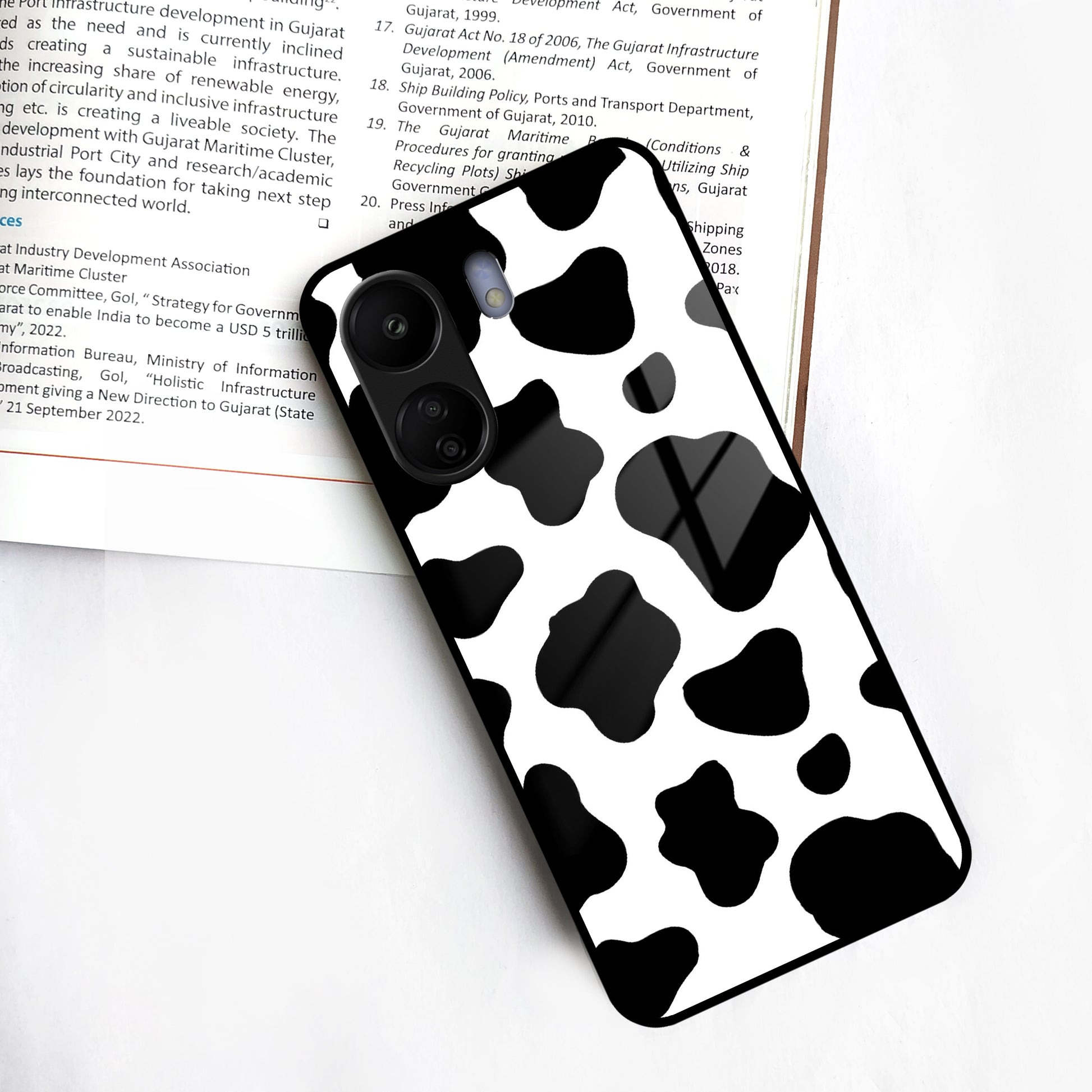 Cow Print Glass Phone Case And Cover For Redmi/Xiaomi ShopOnCliQ