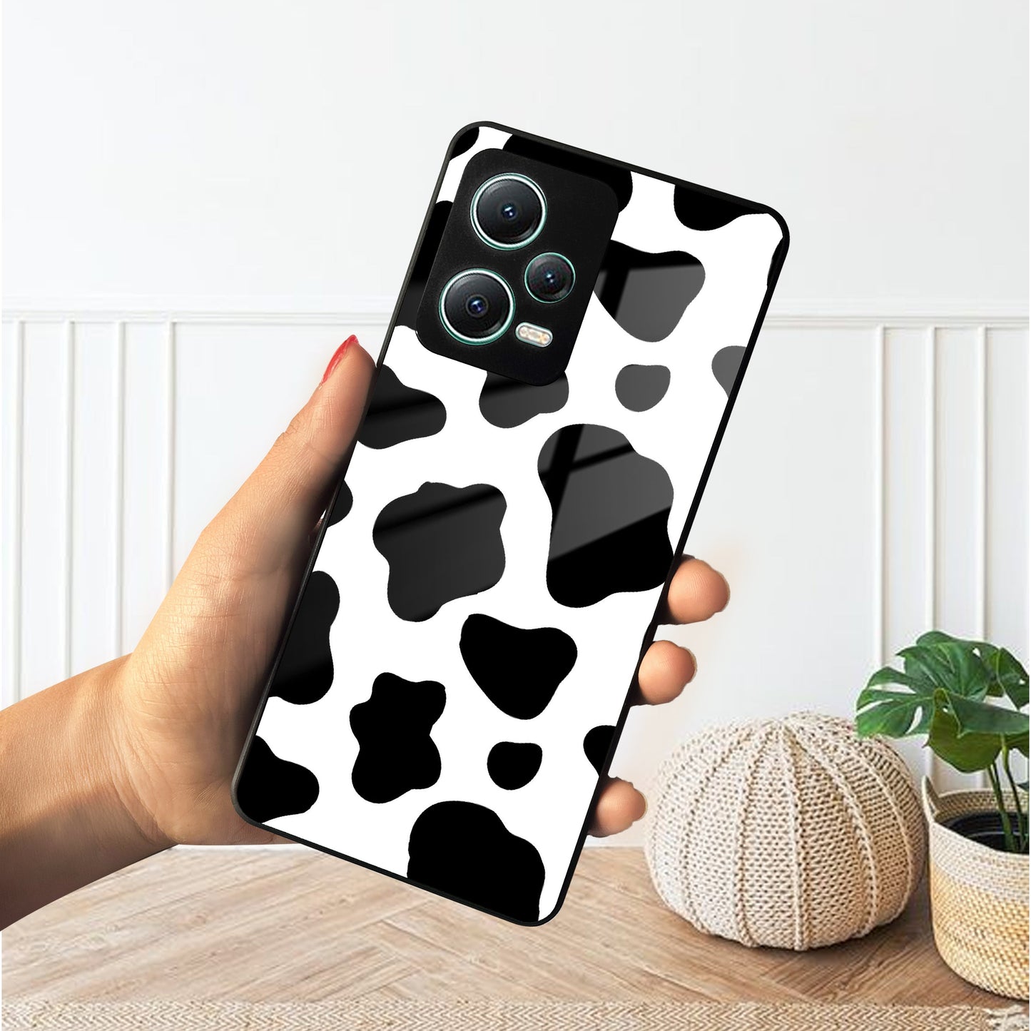 Cow Print Glass Phone Case And Cover For Redmi/Xiaomi ShopOnCliQ