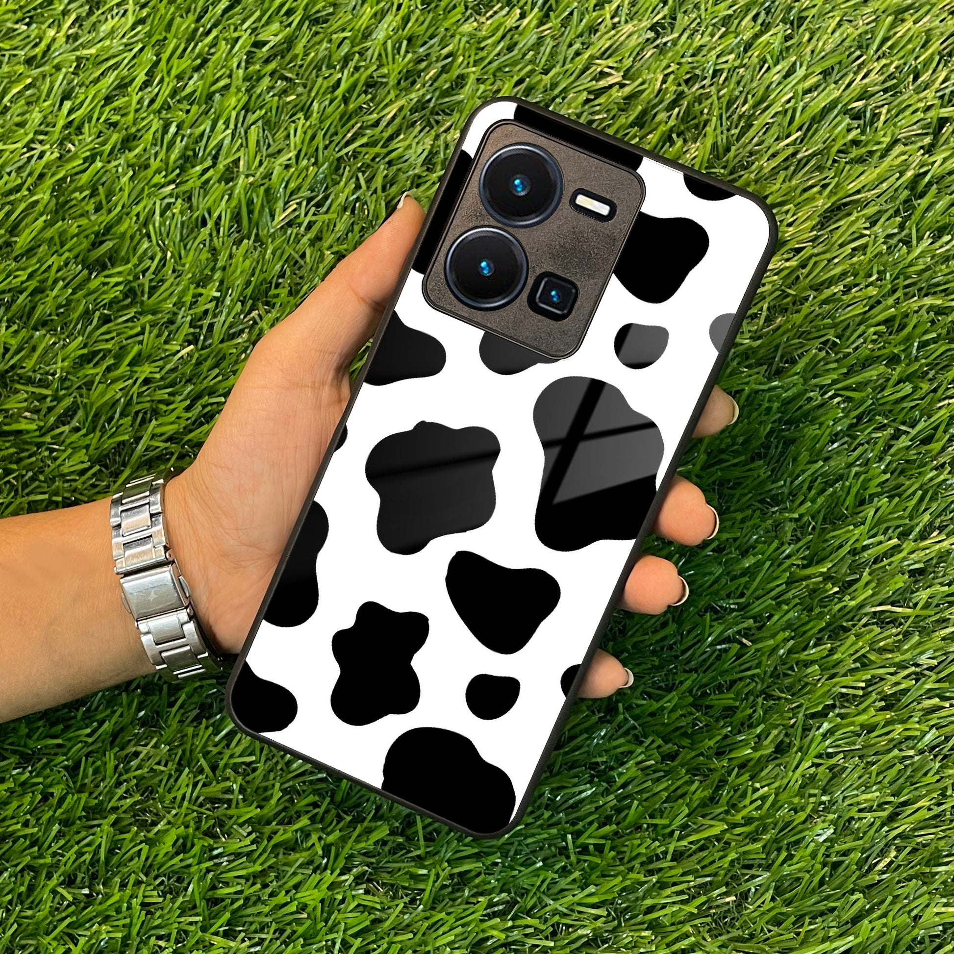 Cow Print Glass Phone Case And Cover For Vivo ShopOnCliQ